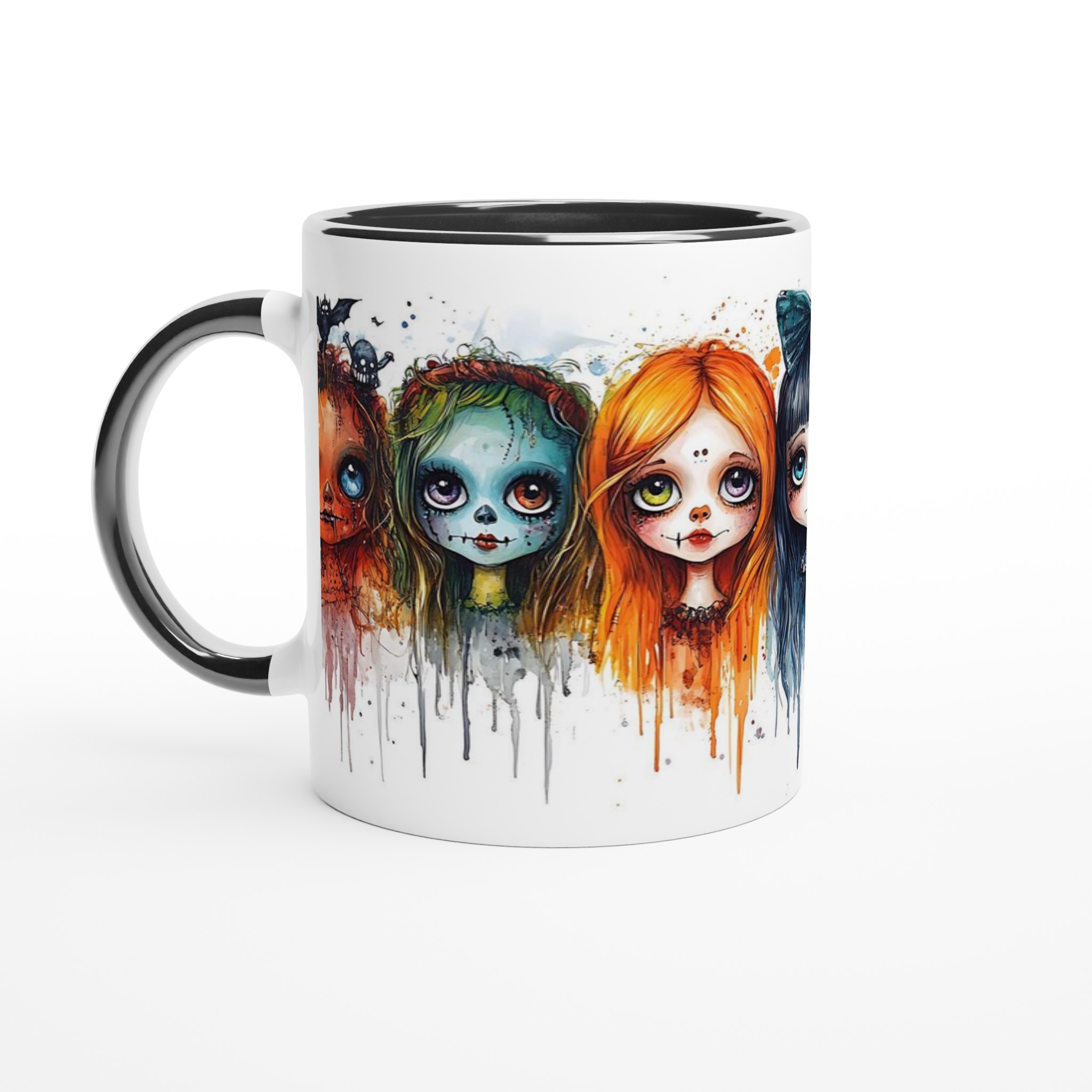 Udda Vänner Keramisk Mugg – Gotisk Akvarell Design i 7 Färger 4 587286aa-8d1a-4329-953d-49c5d8ccd9b8