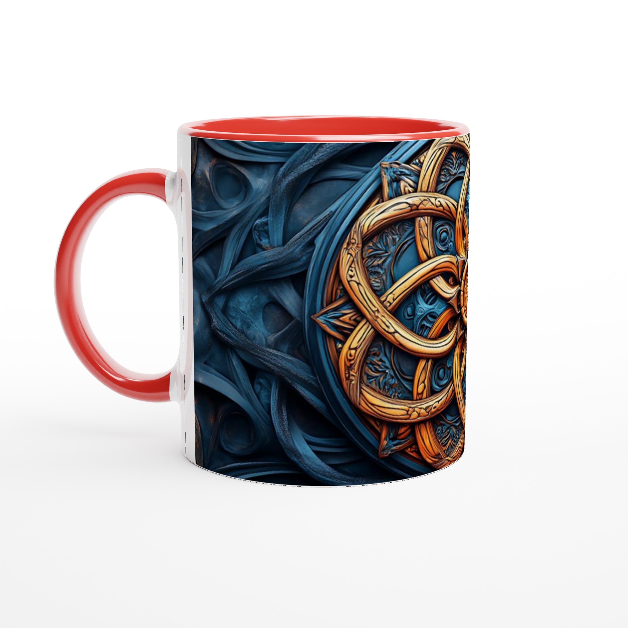 Keltisk Knut Mandala 11oz Keramisk Mugg – Konstnärlig Design i Ditt Val av Färg 5 58ab2304-12ec-4967-9166-1c8232d00e36