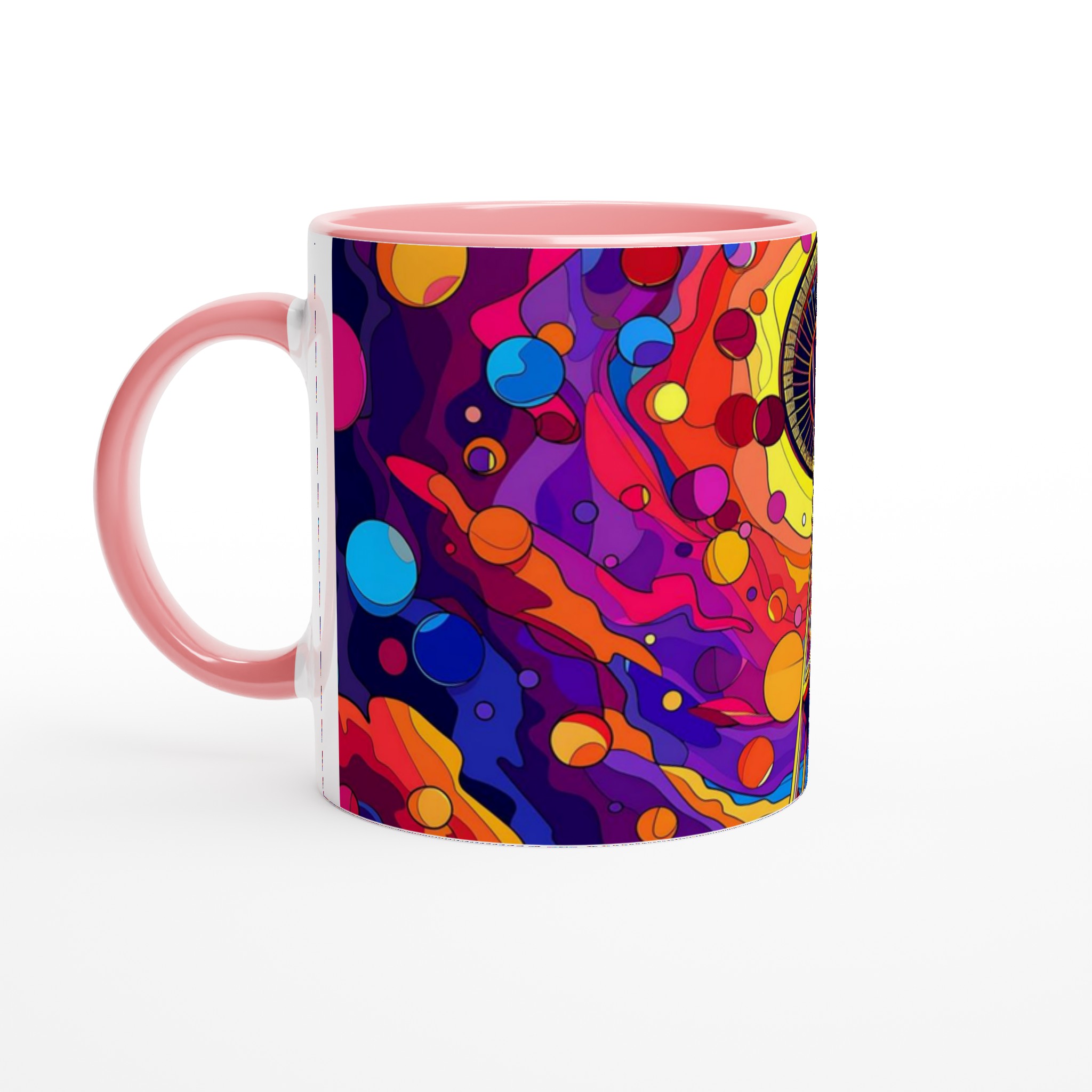 Kosmisk Seattle Space Needle Keramikmugg – Färgglad Abstrakt Konst för din Kaffestund 6 58b34a99-4fcb-4cd7-941e-c9c7d4339e64
