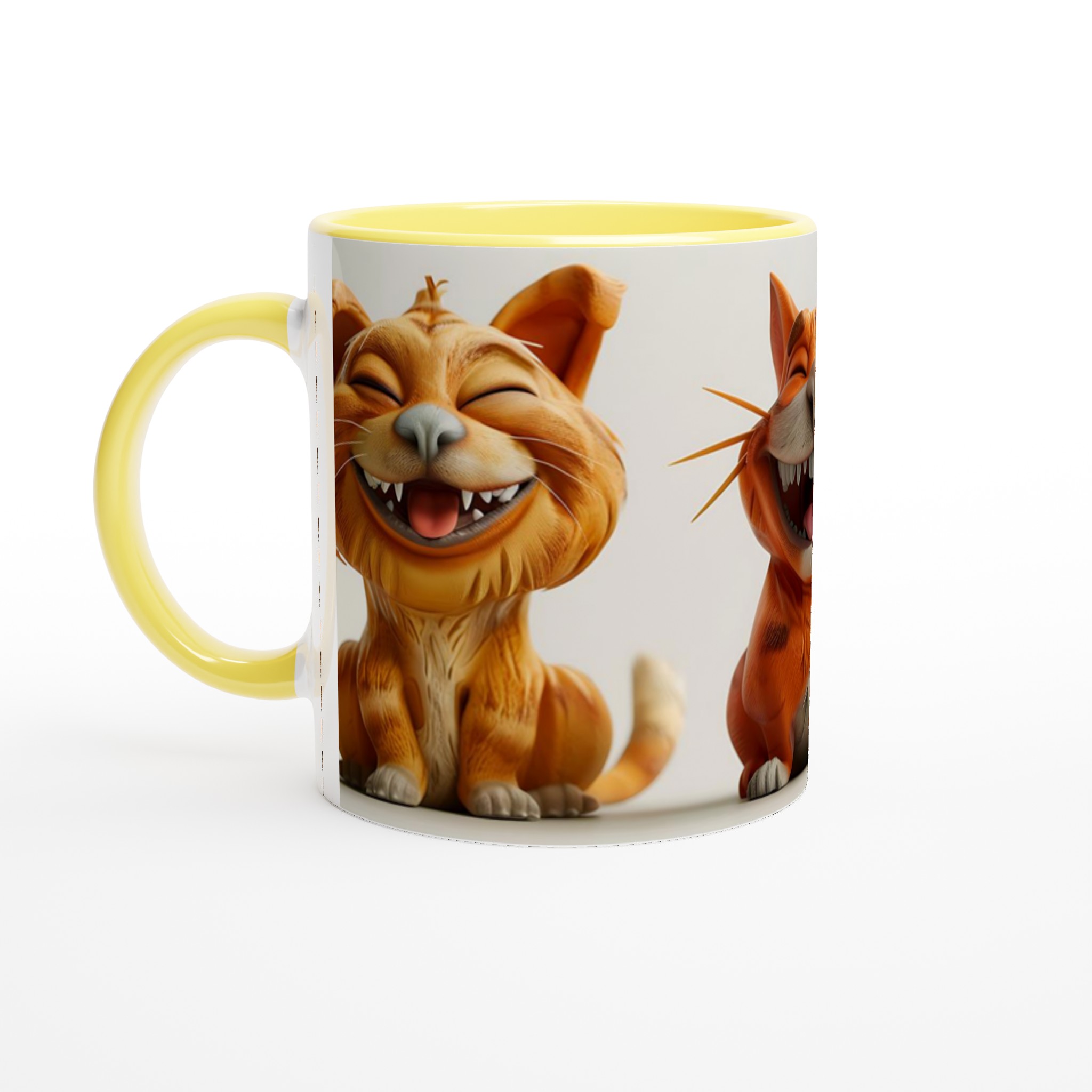 Skrattande Katt & Kanin 11oz Keramikmugg – Glädjefulla Djurmotiv i Valfri Färg! 3 58f3e1ba-d9f2-463b-8e45-cb0c04fe7bbf