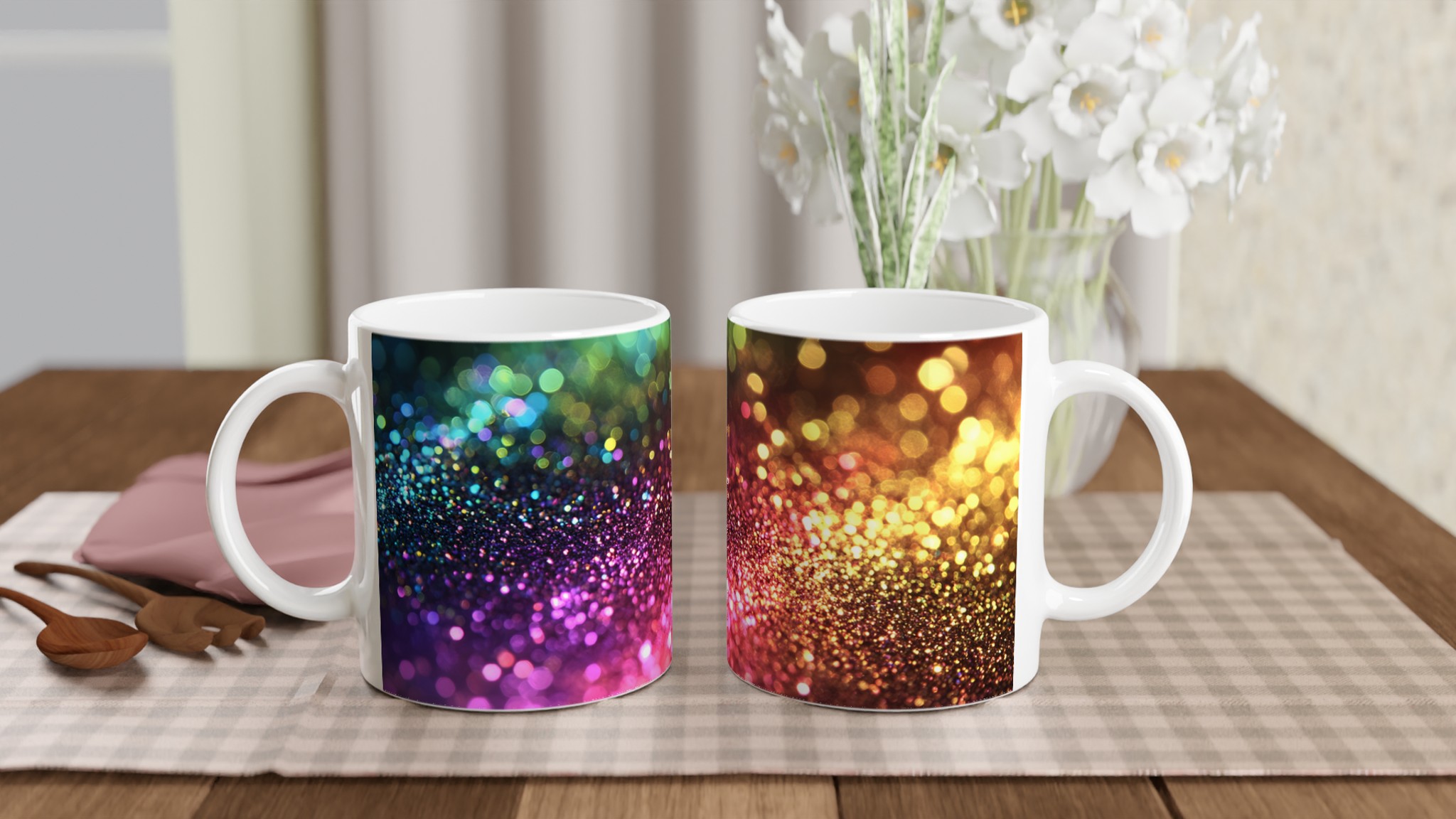 Glittrande Regnbågs Keramikmugg - 11oz Favoritmugg i Valfri Färg! 10 591e0f5f-c022-45d3-bcad-f3084540874f