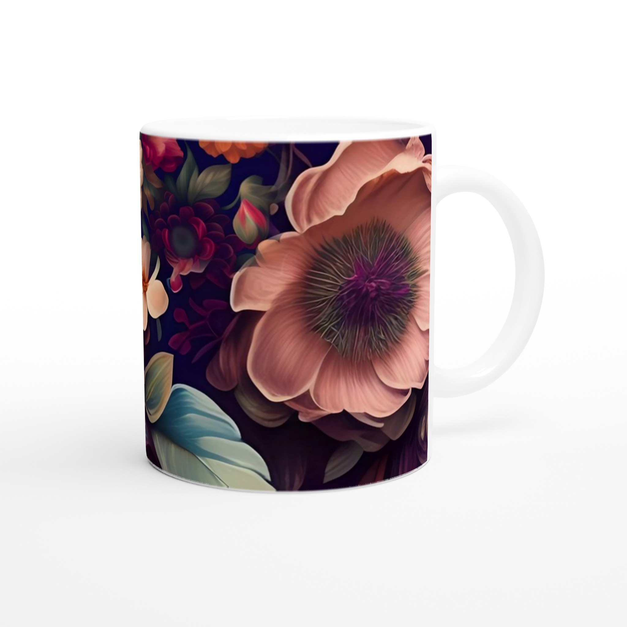 Elegant Floral Ceramic Mug 11oz – Vibrant Colors to Brighten Your Day 9 592fba5e-4750-4b0b-b3a9-2453c51b2688