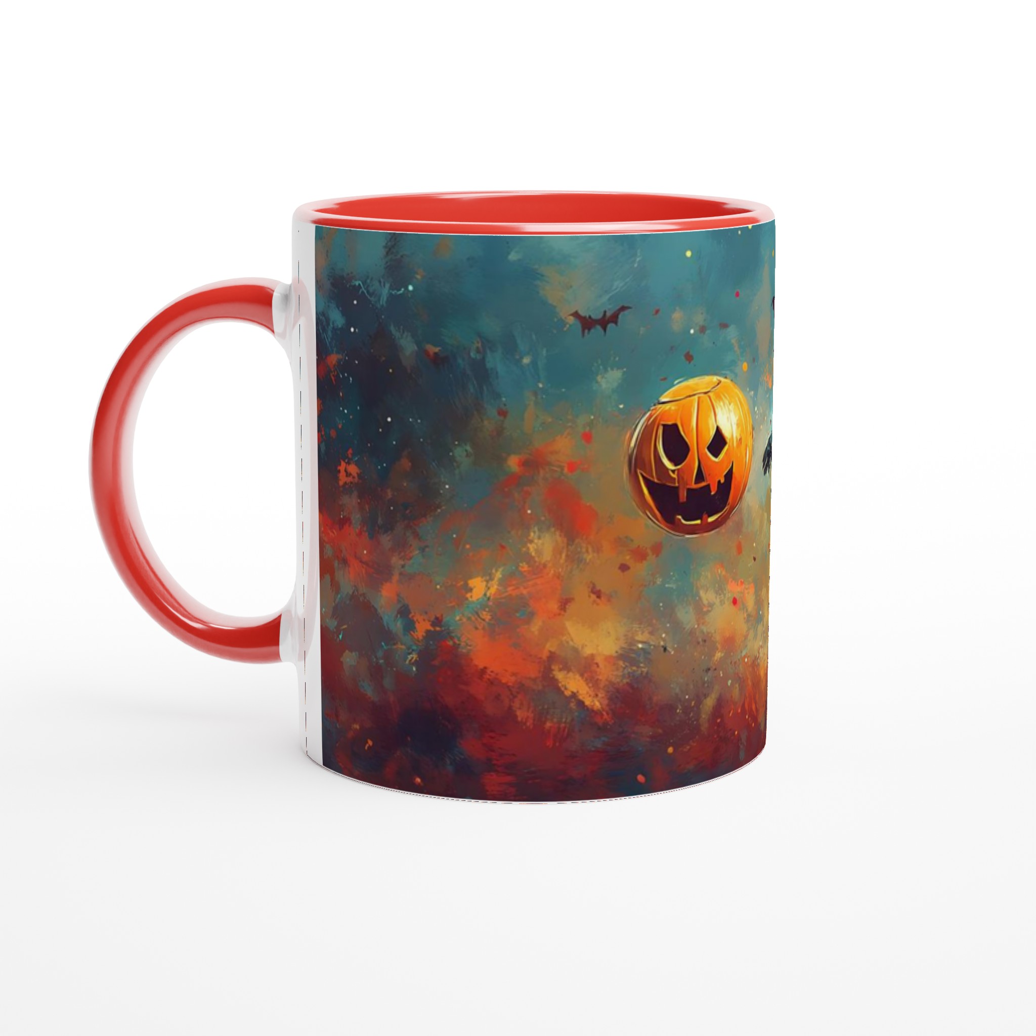 Spooky Soccer Pumpa Mugg – Levande Halloween Konst Keramikmugg i 7 Färgstarka Nyanser 5 59508bad-8c3f-44fe-a9ab-686f25cc382e