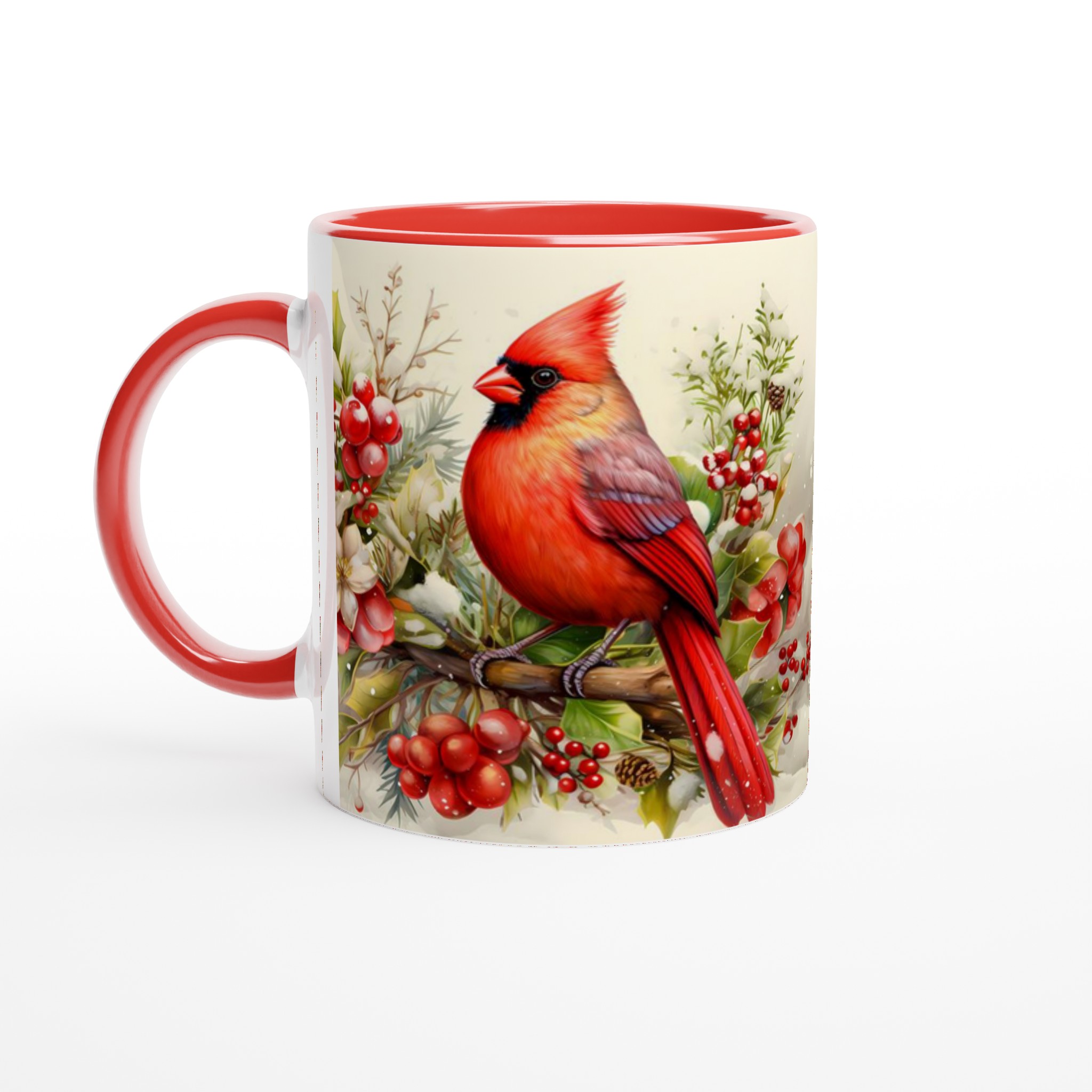 Kardinal i Vinterland Mugg - Levande Vinterdesign på 11oz Keramikmugg 5 595b1bea-ee53-4a45-9a18-f6aecf3ae68d