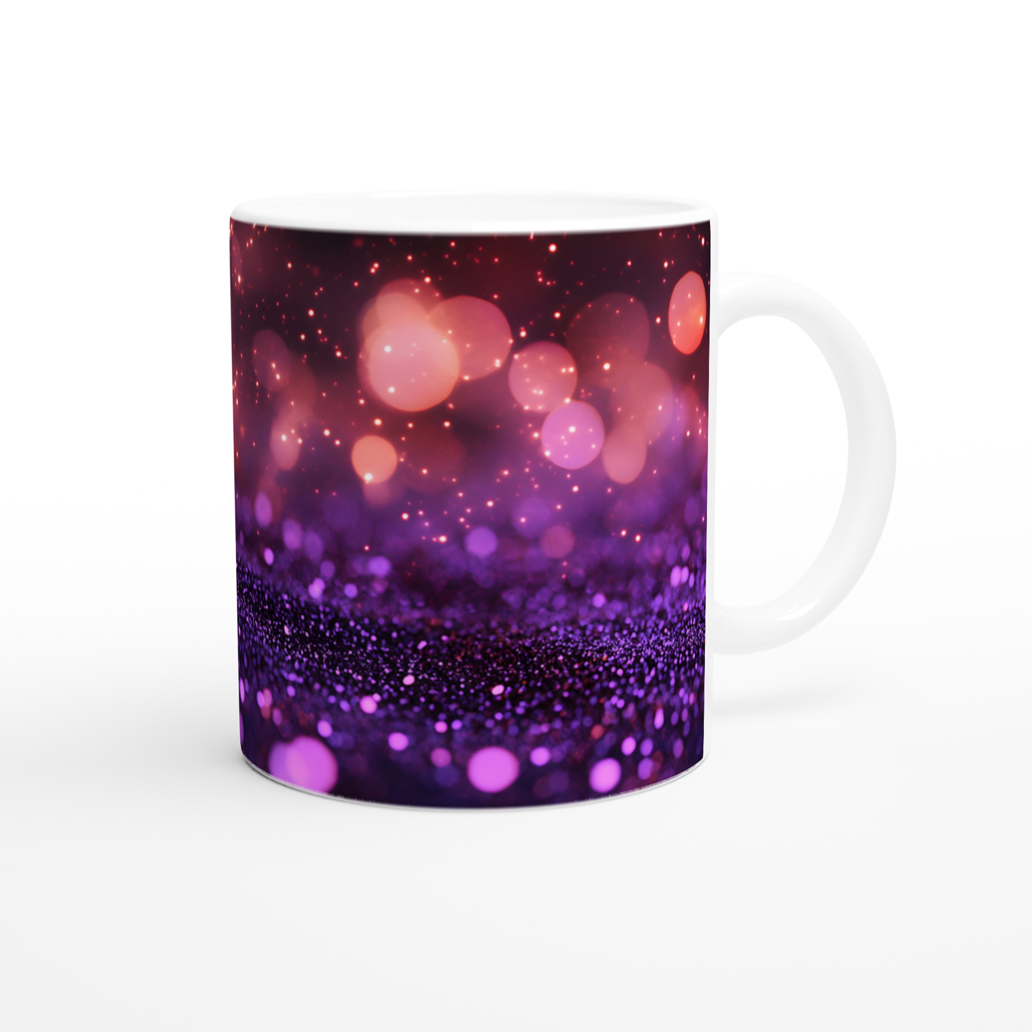 Magisk 11oz Keramikmugg – Strålande Bokeh-design i Lila & Rosa – Välj din färg! 9 597bedcd-ade8-4688-9c1c-e2cd88dc64b9