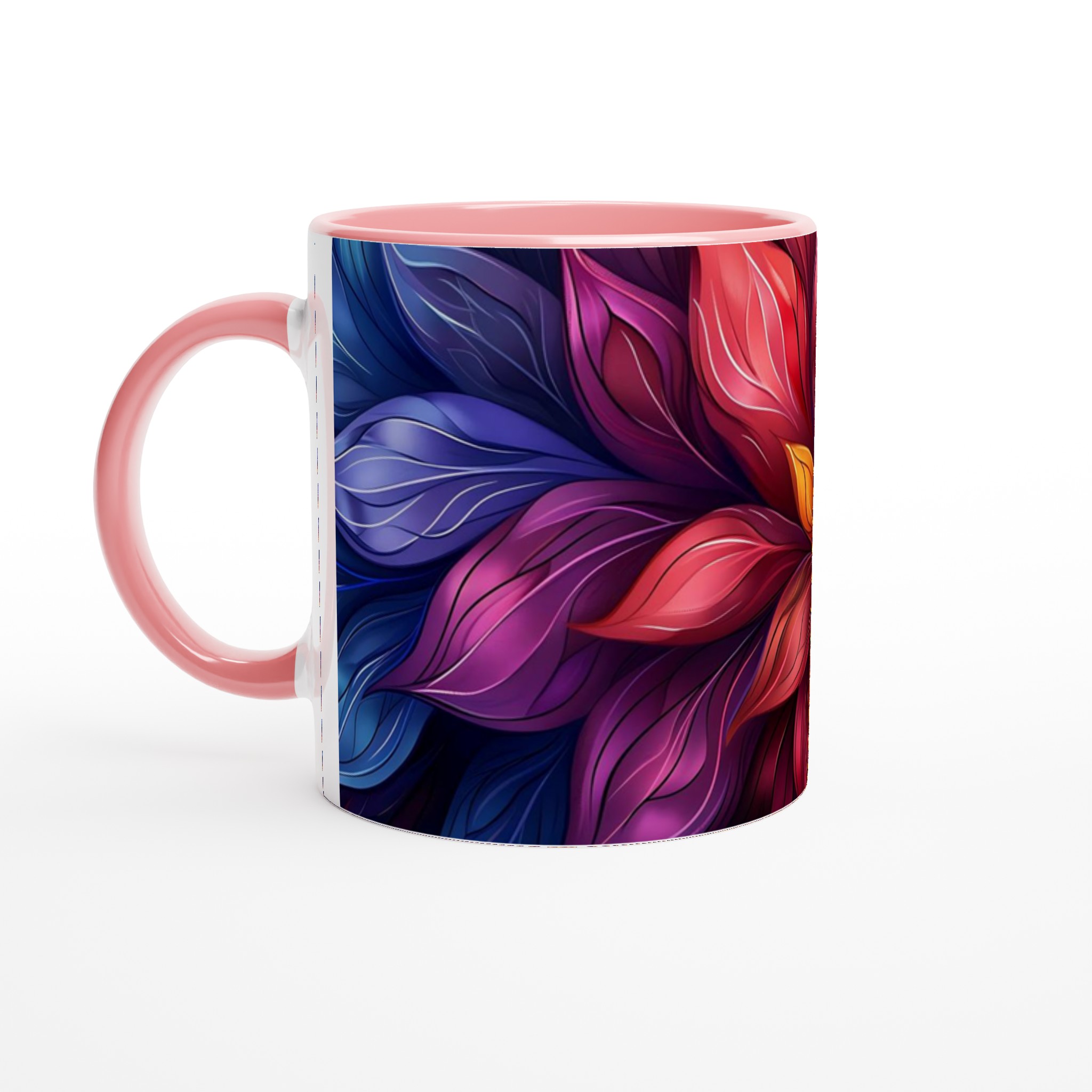 Abstrakt Blommig 11oz Keramisk Mugg – Konstfull Design i Levande Färger, Välj Din Favoritnyans! 6 599862a8-ca93-47fb-8d13-d0c13c81f396