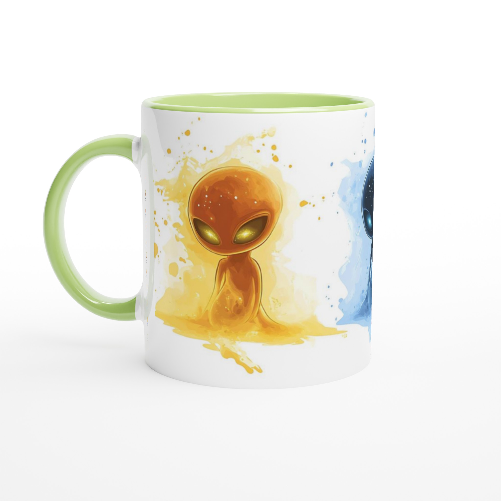 Kosmisk Kompis Mugg – En Färgsprakande Extraterrestial Vän för Din Kaffestund i Valfri Keramikfärg 7 59c3e4f3-979d-4155-8ef3-92e61d233543