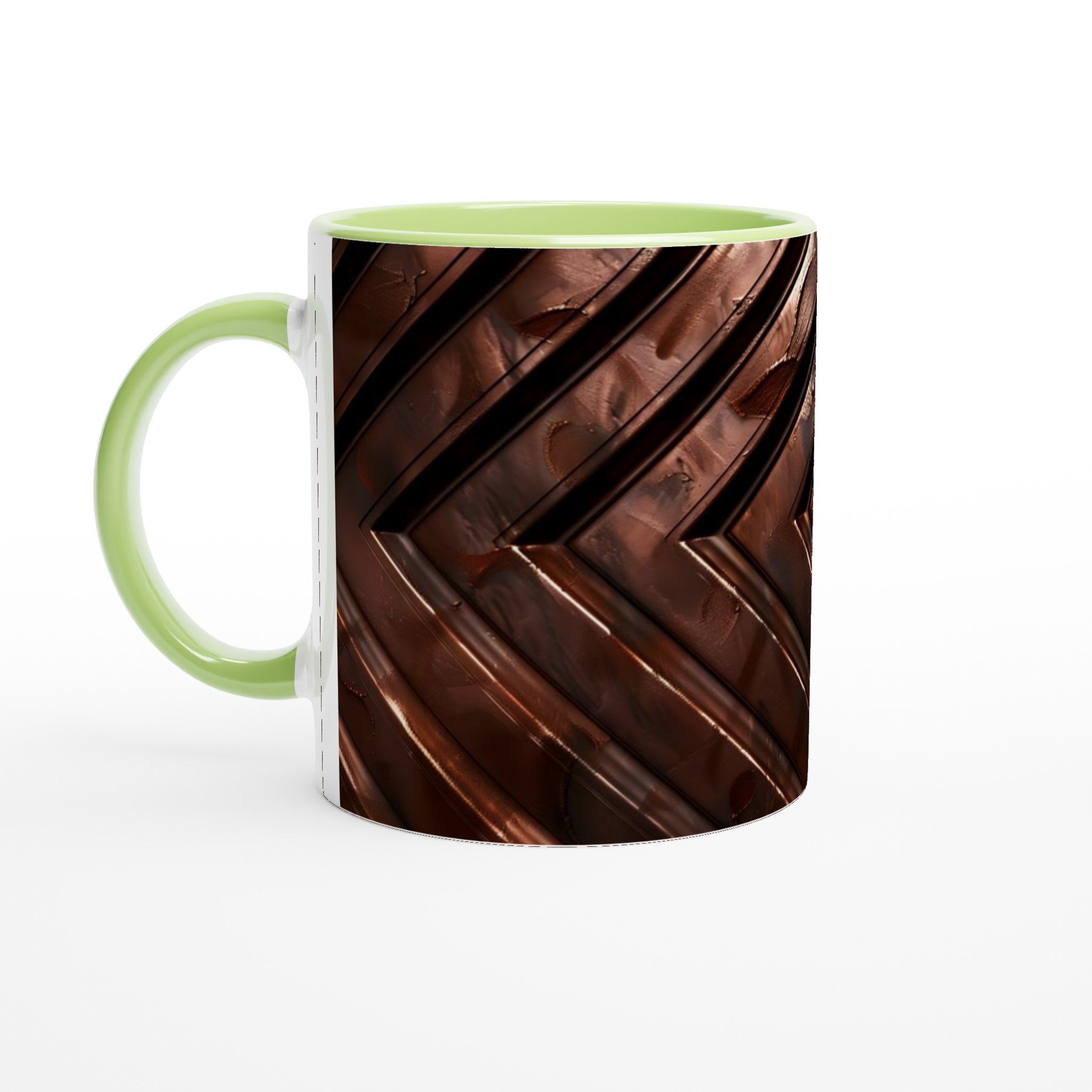 Lyxig Brun Geometrisk 11oz Keramisk Mugg – Välj bland 7 Eleganta Färger 8 59c68632-734c-4470-bd71-62b0ba0d206b