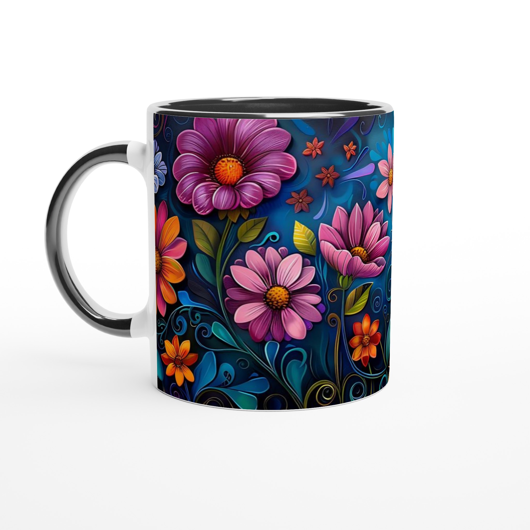 Blomstrande Keramikmugg: Konstfull Design i Levande Färger – Välj din Favorit bland Sju Nyanser! 4 59deb6d7-47ec-4a6f-9d1a-dcf6a572ceb2