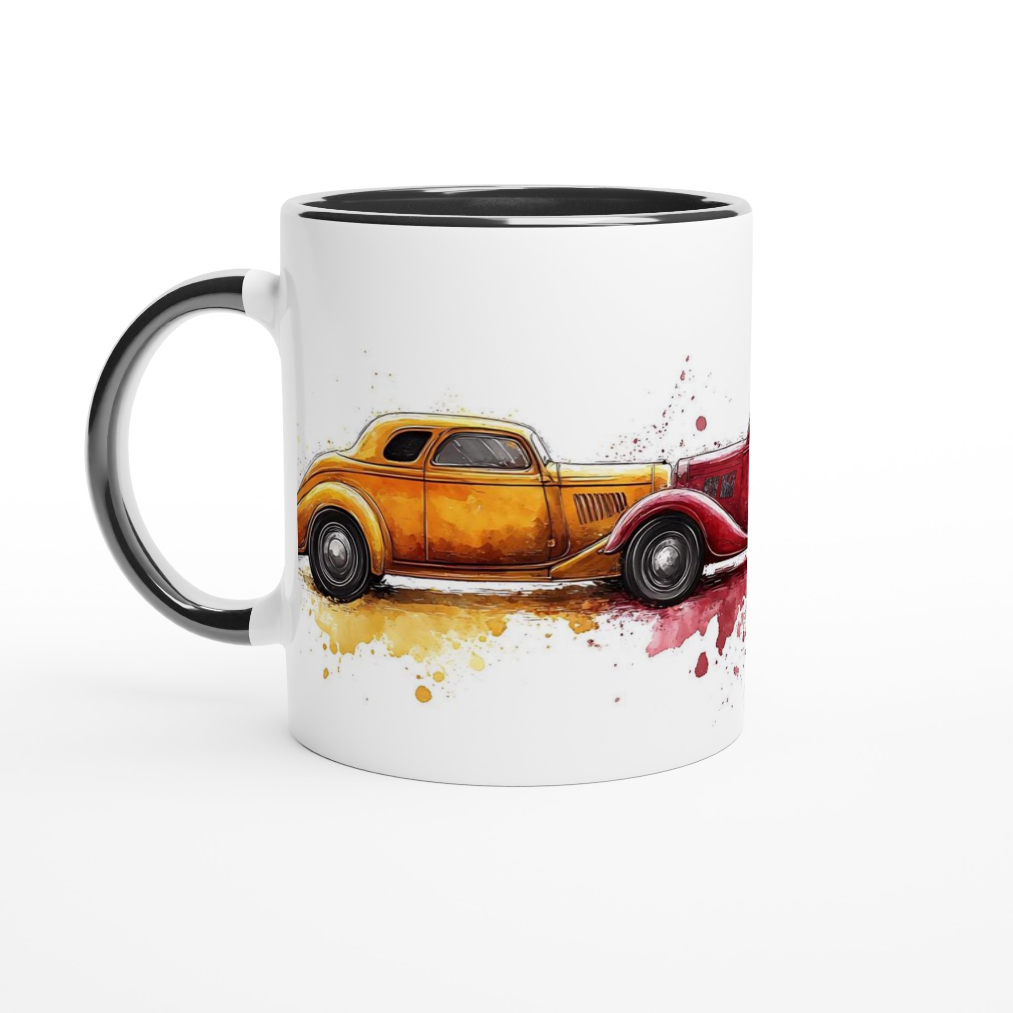 Klassiska Hot Rod-bilar – Akvarell Keramikmugg (11oz) – Välj din favoritfärg! 4 59e936d7-a24c-4db1-9e11-20e17b94b9fa