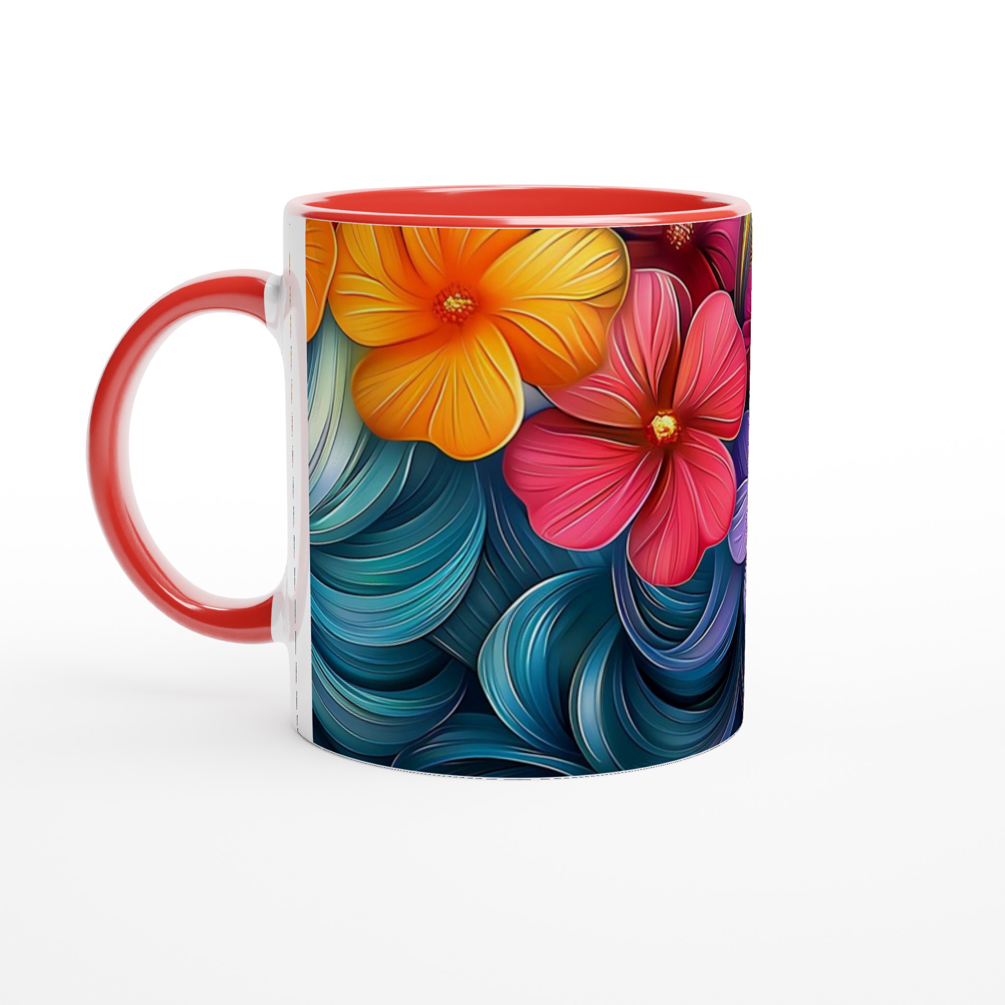 Blomstrande Färgexplosion Mugg – 11oz Keramikmugg i ditt val av 7 livfulla nyanser 5 59f36453-4e06-4caa-8020-e87eb724139a