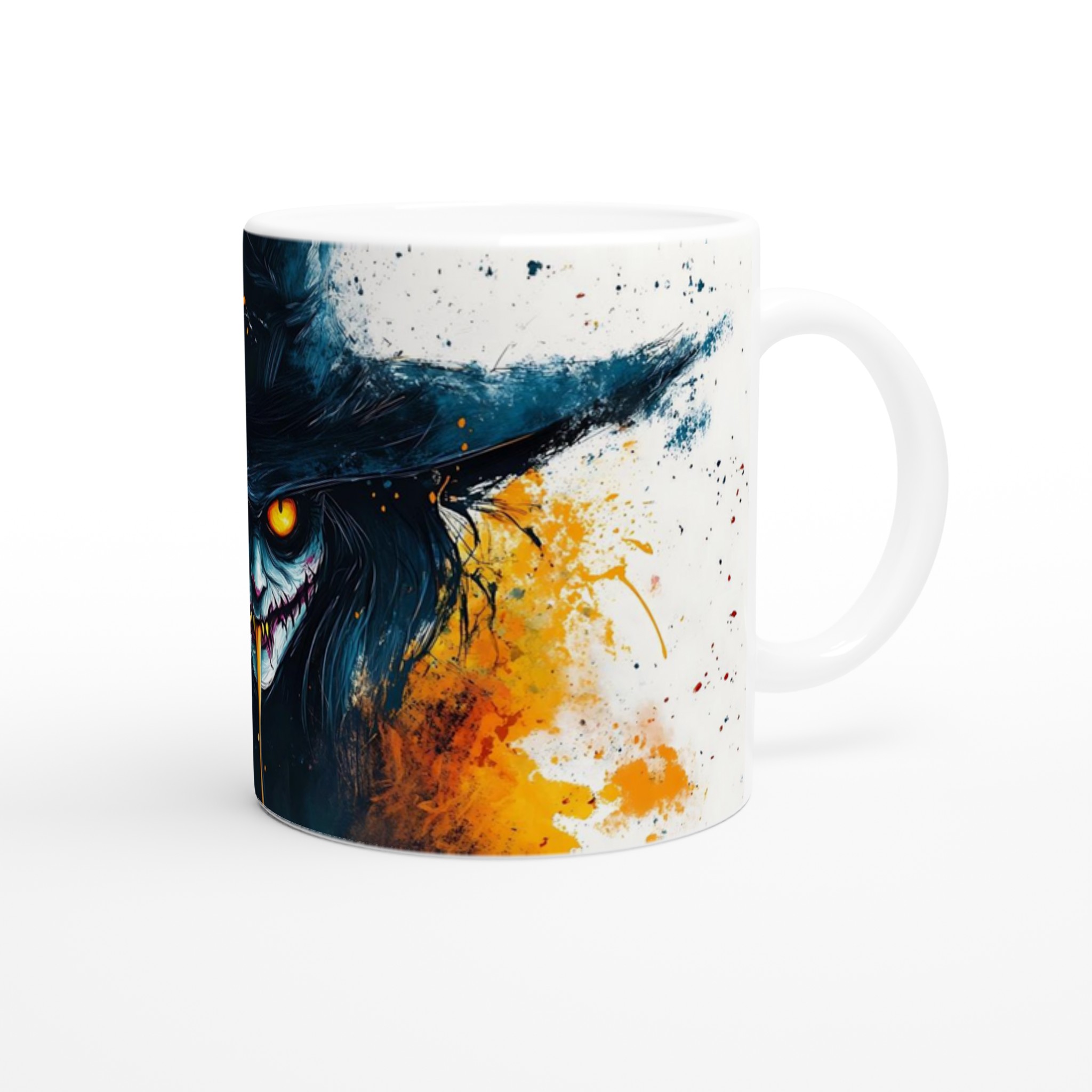 Skräckinjagande Akvarell Halloweenskräckmugg - 11oz Keramisk Mugg i Valfri Färg 9 5a038045-e89d-4444-bb35-901b1d61ddd1