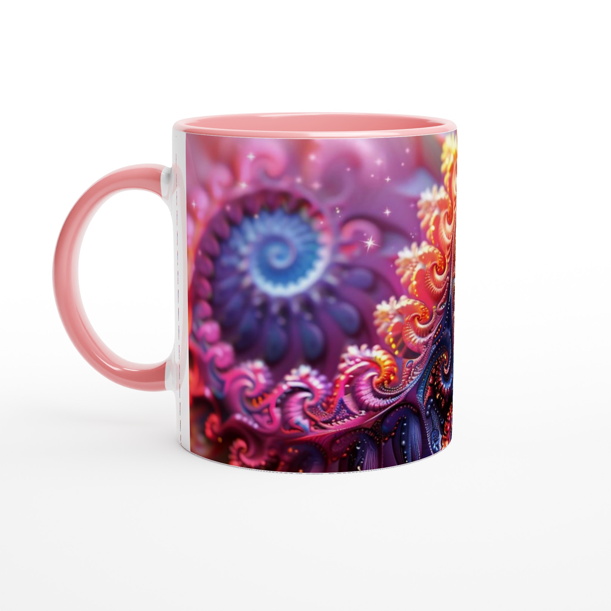 Abstrakt Spiral Keramikmugg - 11oz Färgexplosion för Din Kaffe- eller Testund 6 5a06a439-7e84-45d3-a1d2-110ed33e15e9