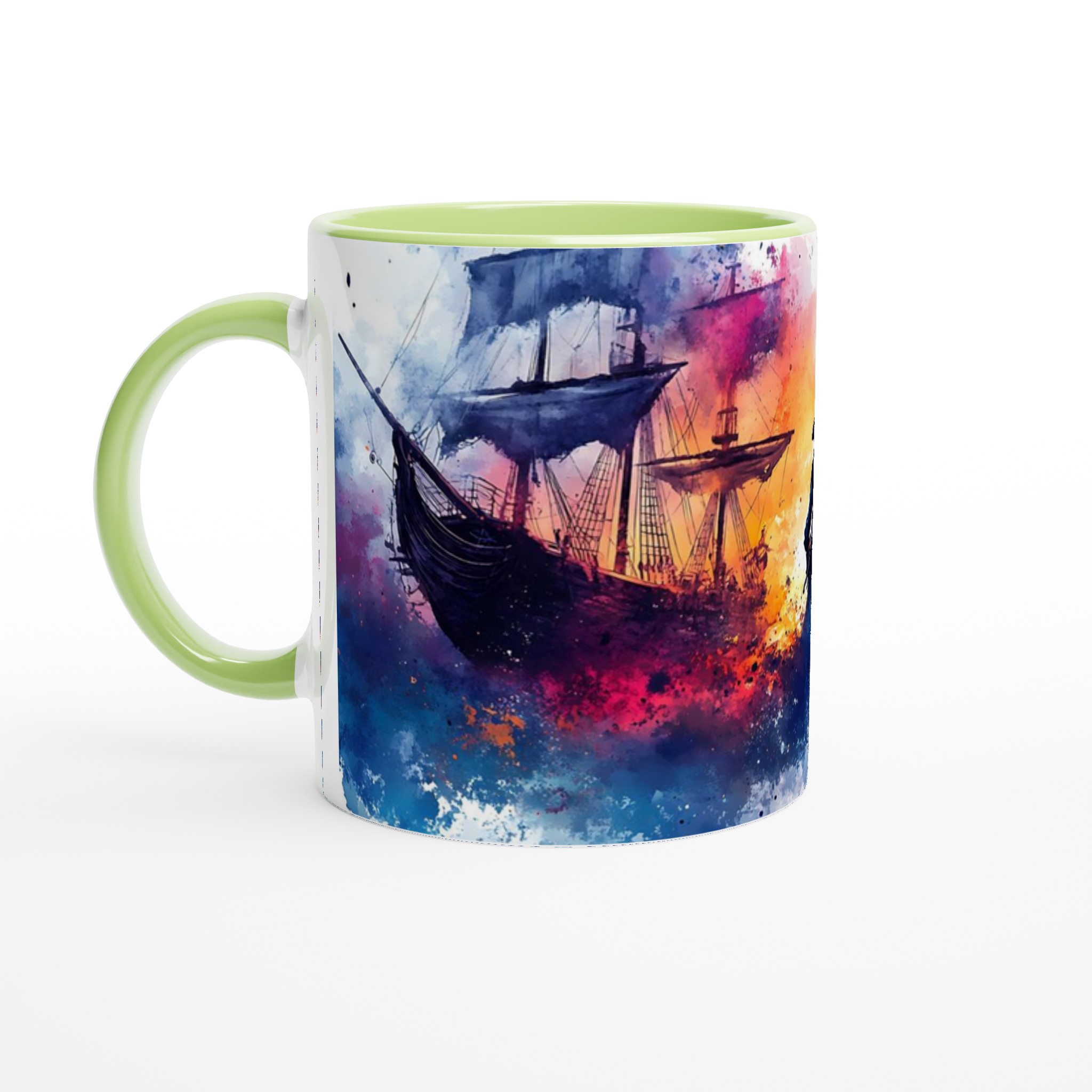 Pirate's Voyage Watercolor Mugg – Äventyrlig Keramikmugg i 7 Fantastiska Färger 7 5a6dd738-6760-46a8-808f-1e89924ab8bb