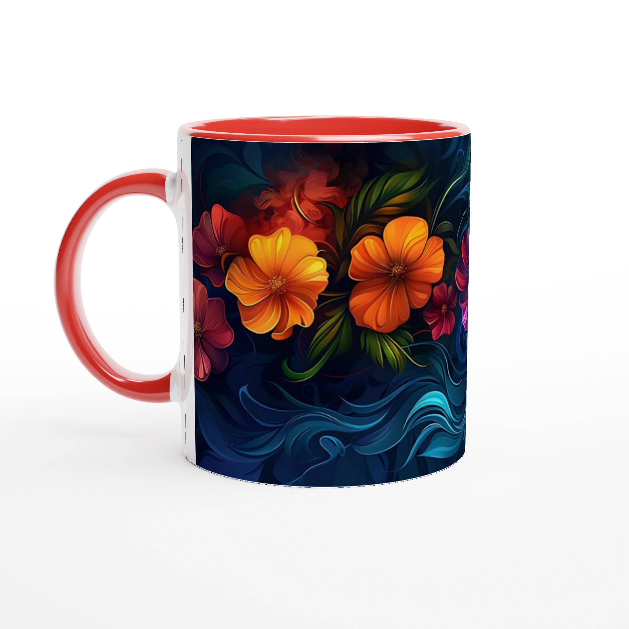 Konstfull Blomsterfärg – 11oz Keramikmugg i ditt Val av 7 Livfulla Nyanser 5 5a7e6e28-61e0-4dd6-bb35-59bf0d27c042
