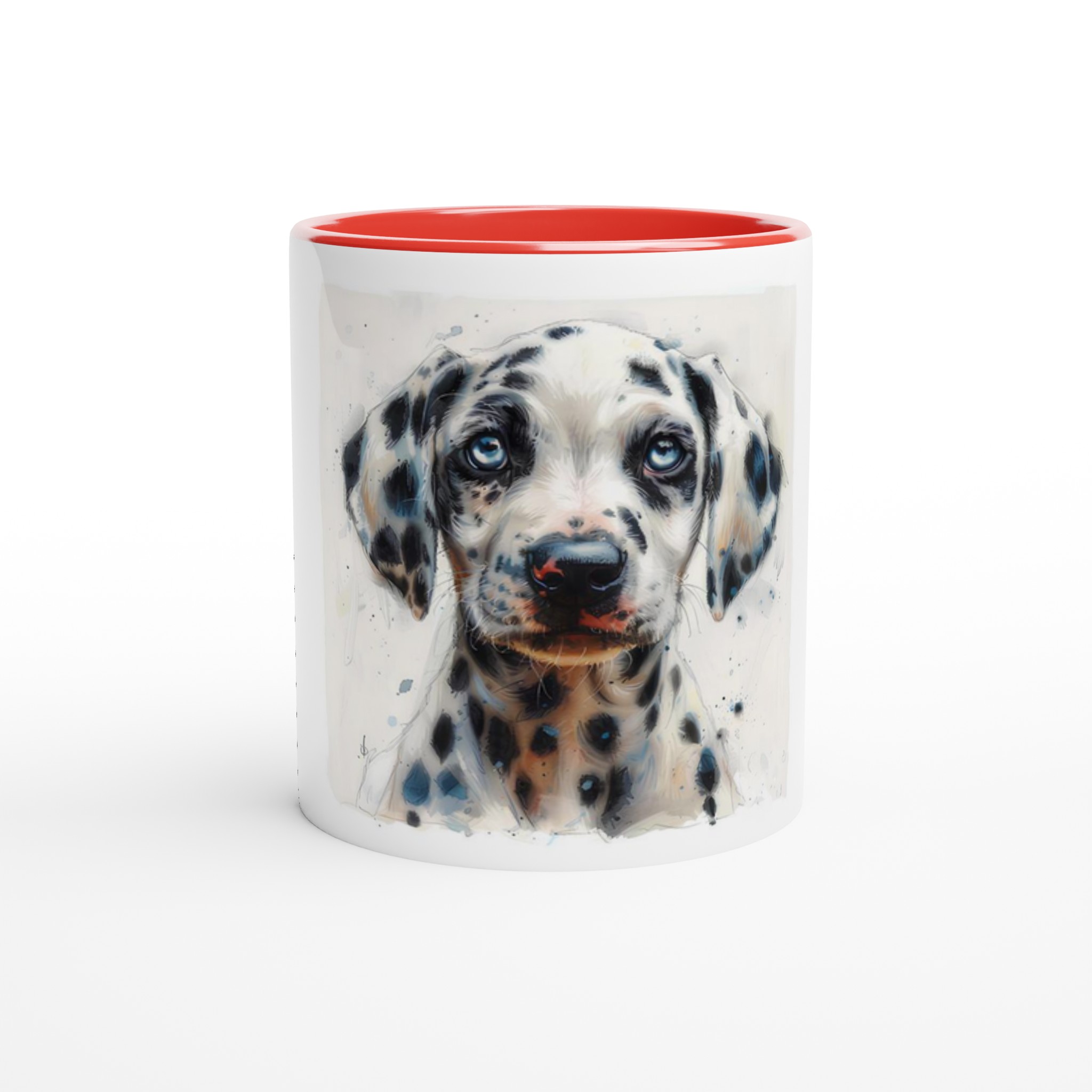 Vacker Dalmatiner Valp Keramisk Mugg – 11oz, Färgad Insida & Handtag i Flera Nyanser 2 5aaaca9e-5ec7-4bb4-8171-4c72b7e092e1
