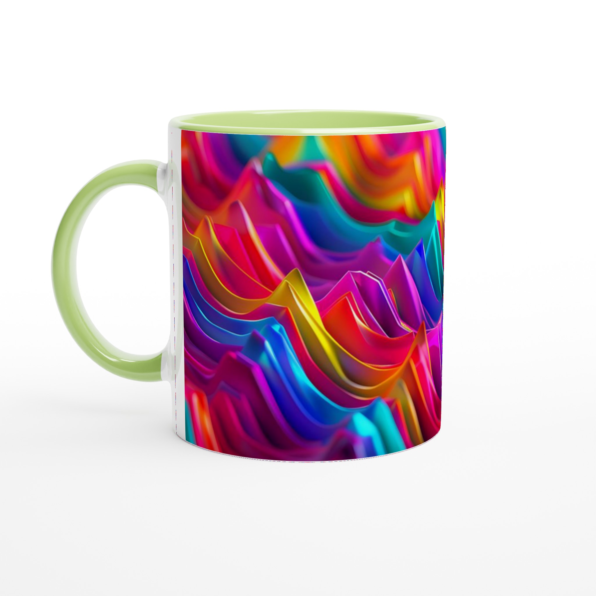 Abstrakt Färgvåg 11oz Keramisk Mugg – Konstnärlig Kaffemugg i Ditt Val av Levande Kulörer 7 5adff7ce-e5c8-4fcc-b066-71a0c39a0872