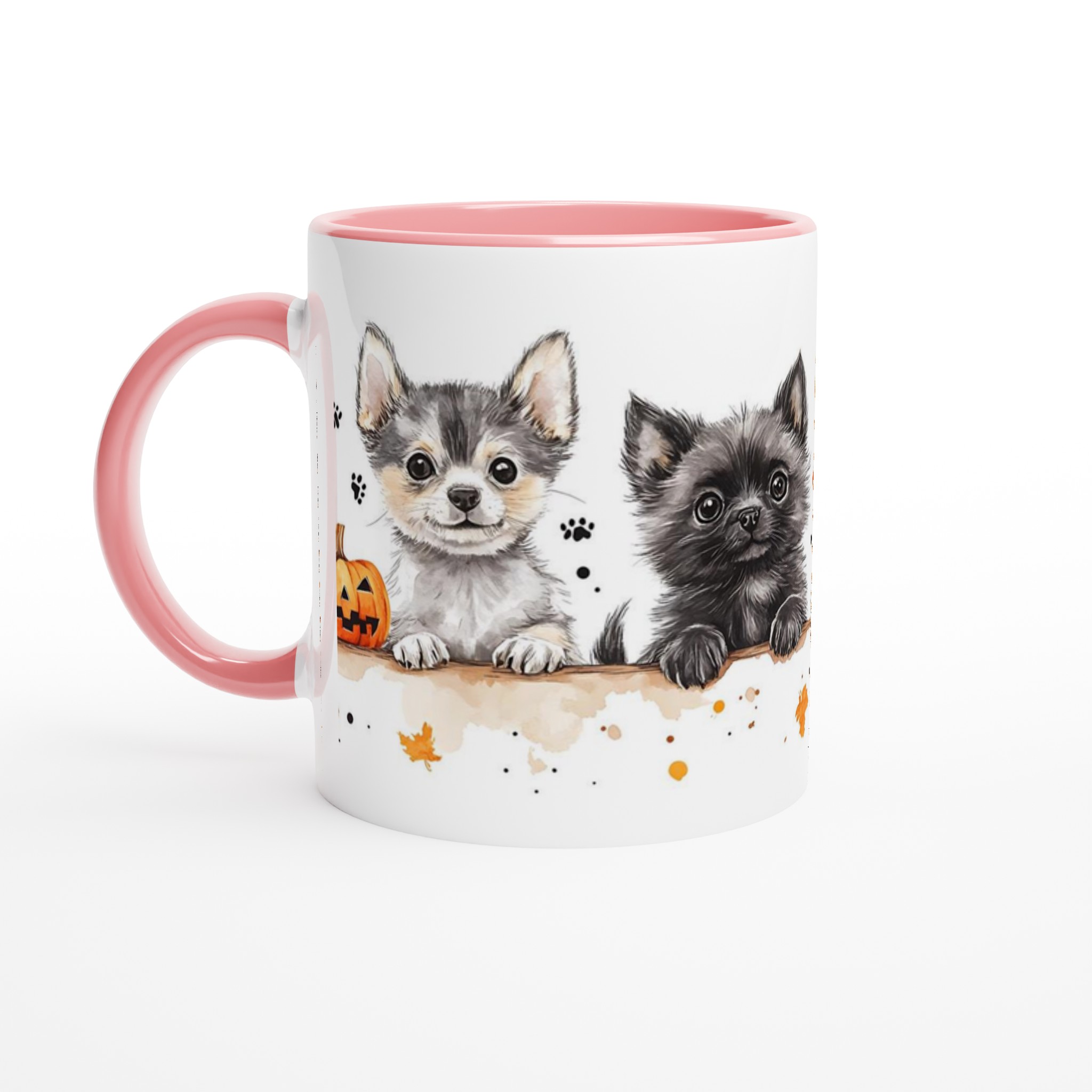 Charmiga Chihuahua-valpar Halloween Mugg – 11 oz keramik i flera färger 6 5aebd99f-433e-47e7-b5cf-9dbb7124d1ab