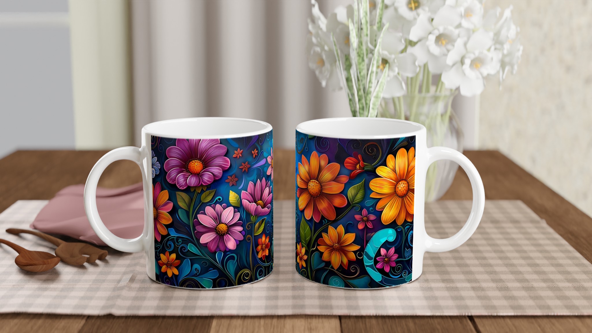Blomstrande Keramikmugg: Konstfull Design i Levande Färger – Välj din Favorit bland Sju Nyanser! 10 5b6d28e0-ee78-49d5-902f-efcb723bd33c