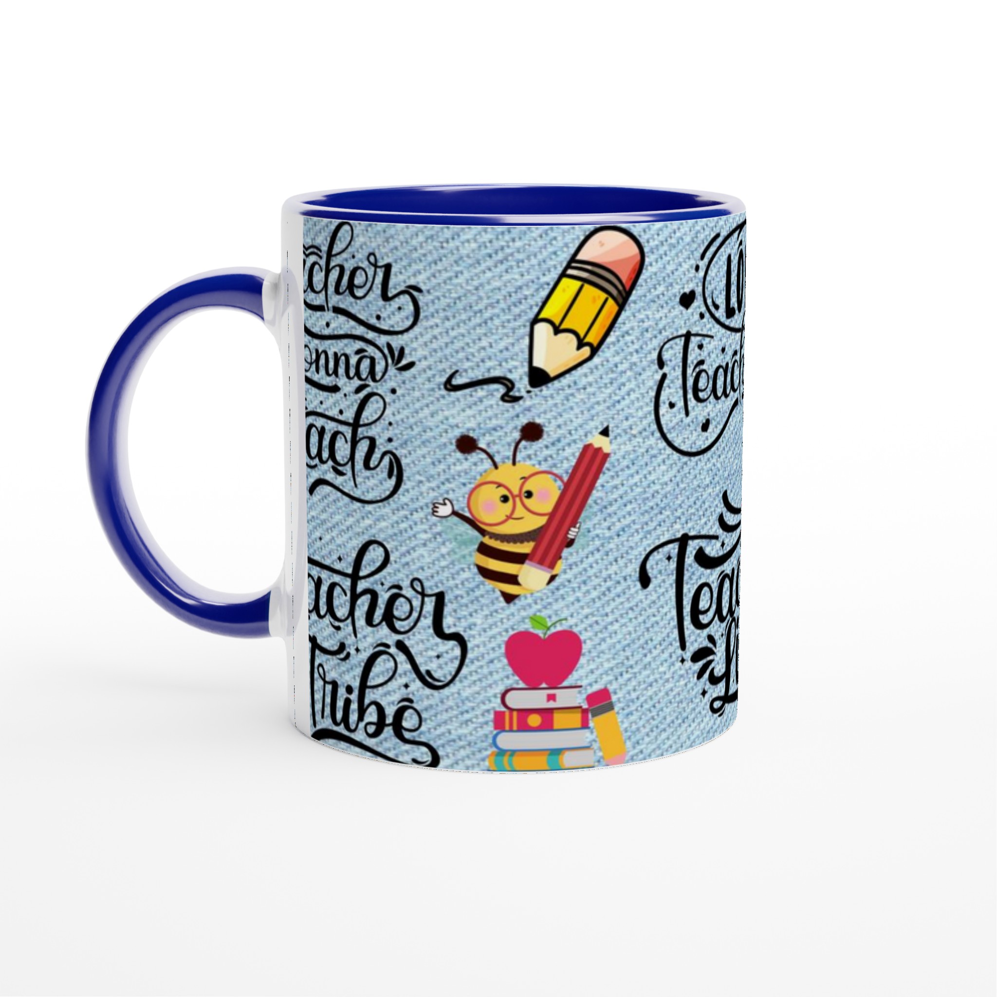 Vit 11oz keramisk mugg – Inspirerande lärare med färgstarkt skolmotiv i sju lyxiga keramikfärger 2 5b854f3e-4e82-49f3-b5b8-cc0aedce4bf5