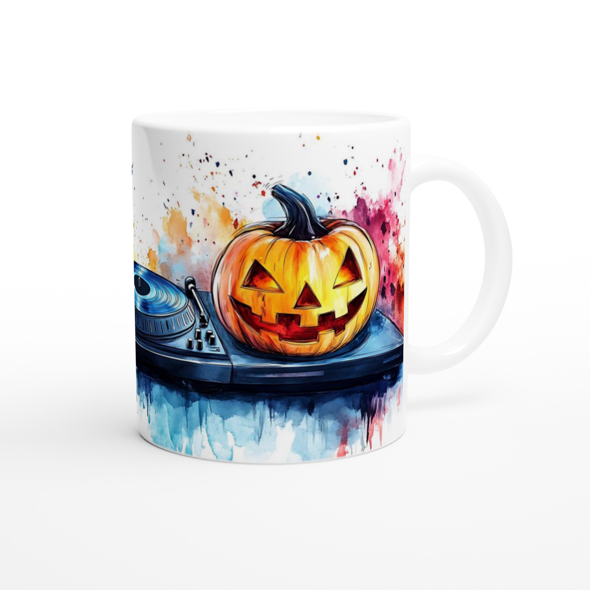 Spooky Beats: Halloween DJ Pumpkins 11oz Keramisk Mugg – Välj bland 7 Färgstarka Nyanser 9 5baea527-bf97-46f6-91ec-79e8424ea3ef