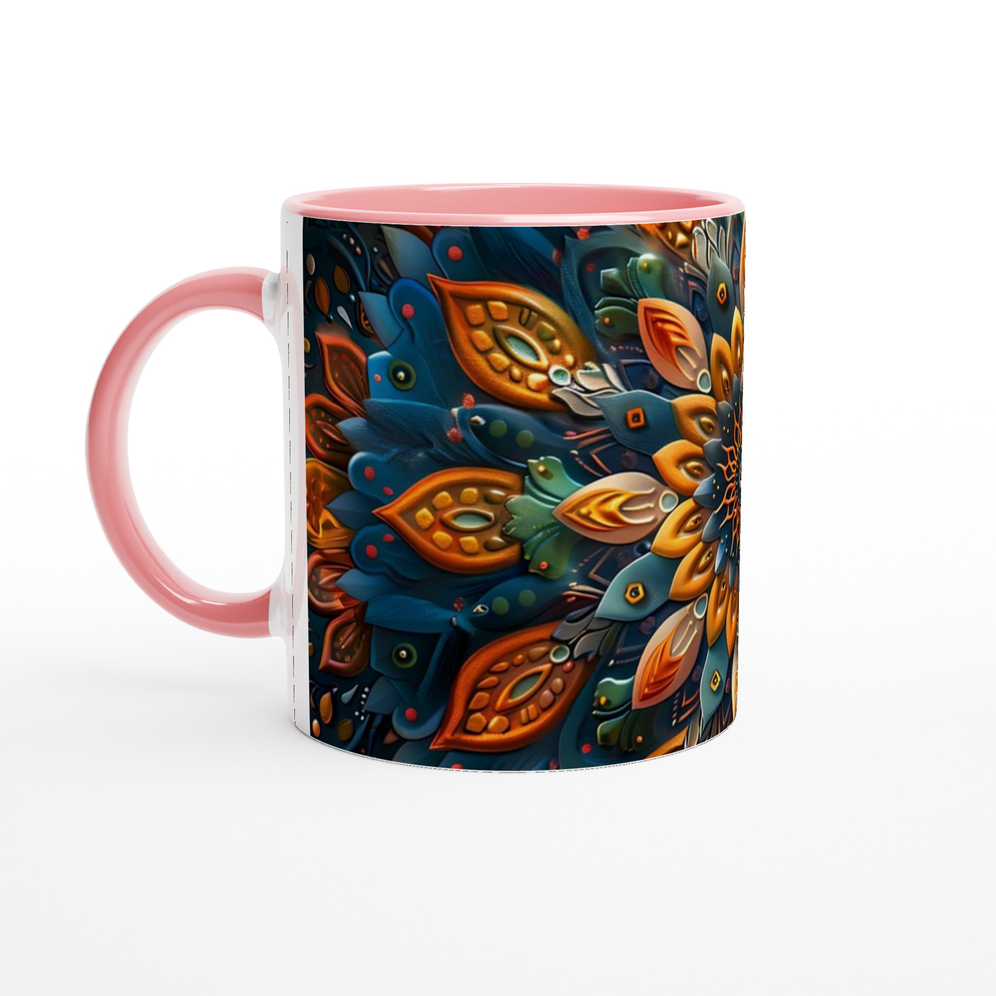 Abstrakt Mandala 11oz Keramisk Mugg - Levande Konsttryck för Kaffeälskare 6 5bb2d90e-0a26-4fb9-8e62-1209a6ea74fa