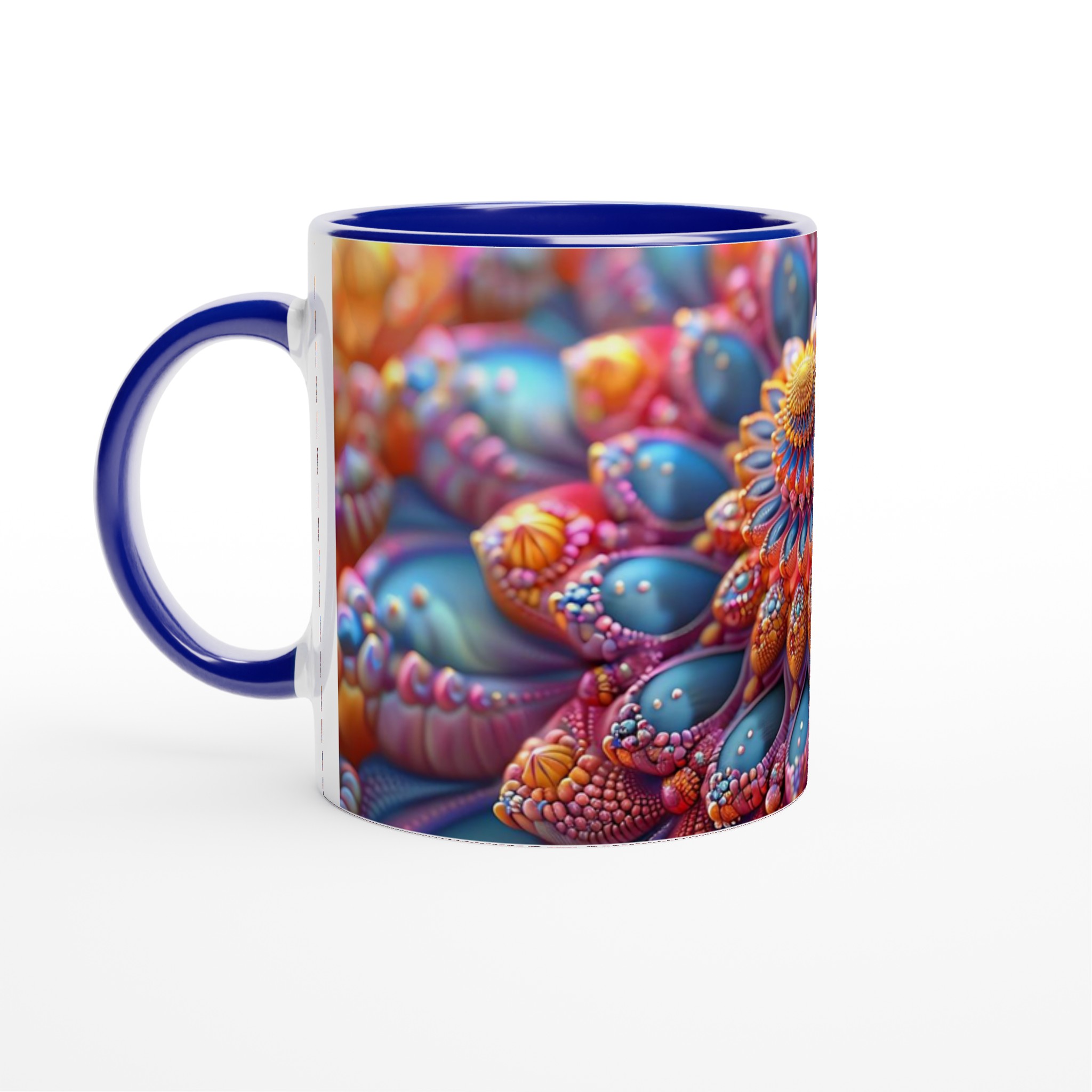 Abstrakt Fraktal Konst Mugg – 11 oz Keramikmugg i Levande Färger för Att Lyft Ditt Kaffestund 2 5bc22e3b-b28f-4040-9cd1-4ec7351a0ce0
