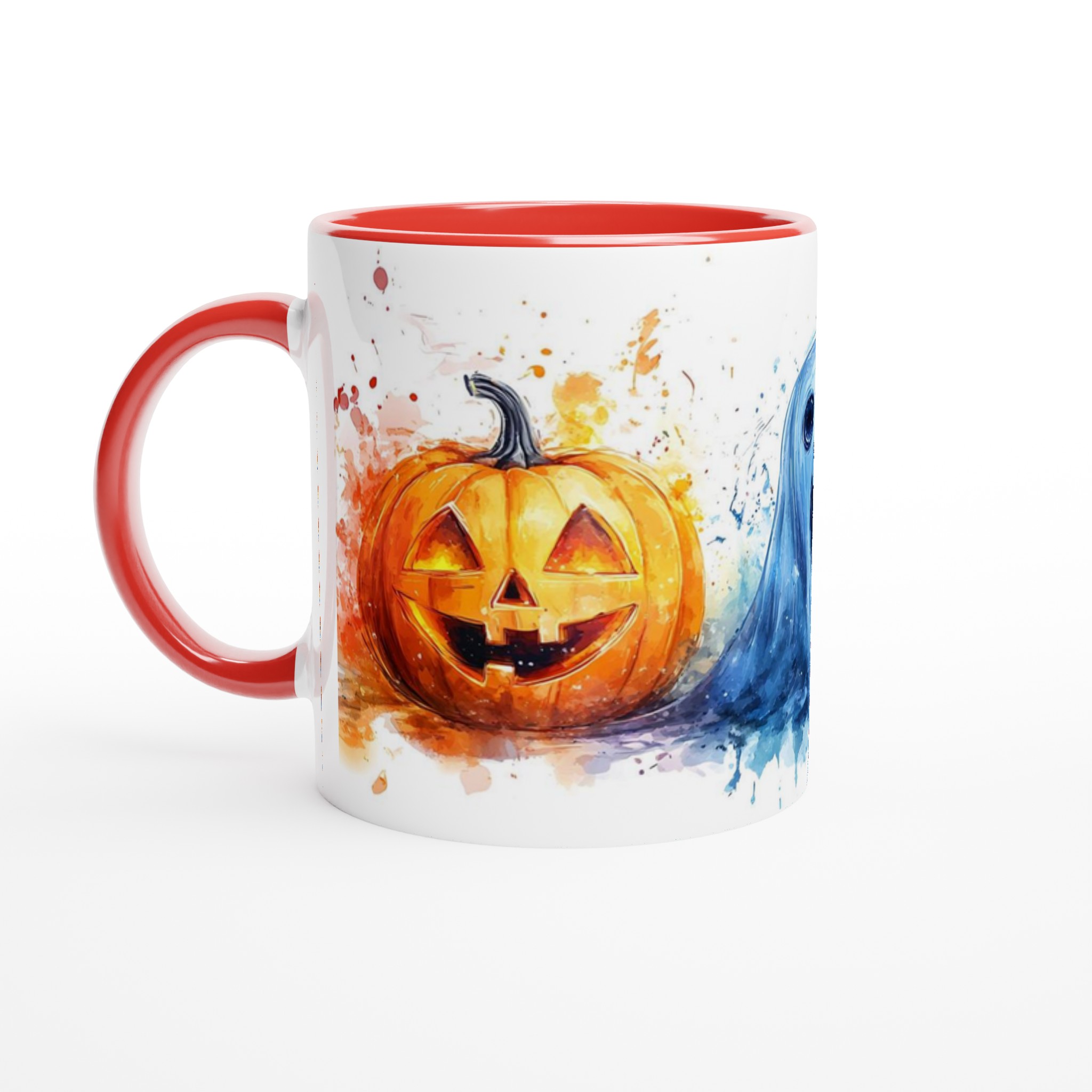 Spooky Watercolor Halloween Mugg - Pumpa & Spöke - Välj din favoritfärg 5 5bc75a3b-96ac-4859-8c74-49f4bf23716f