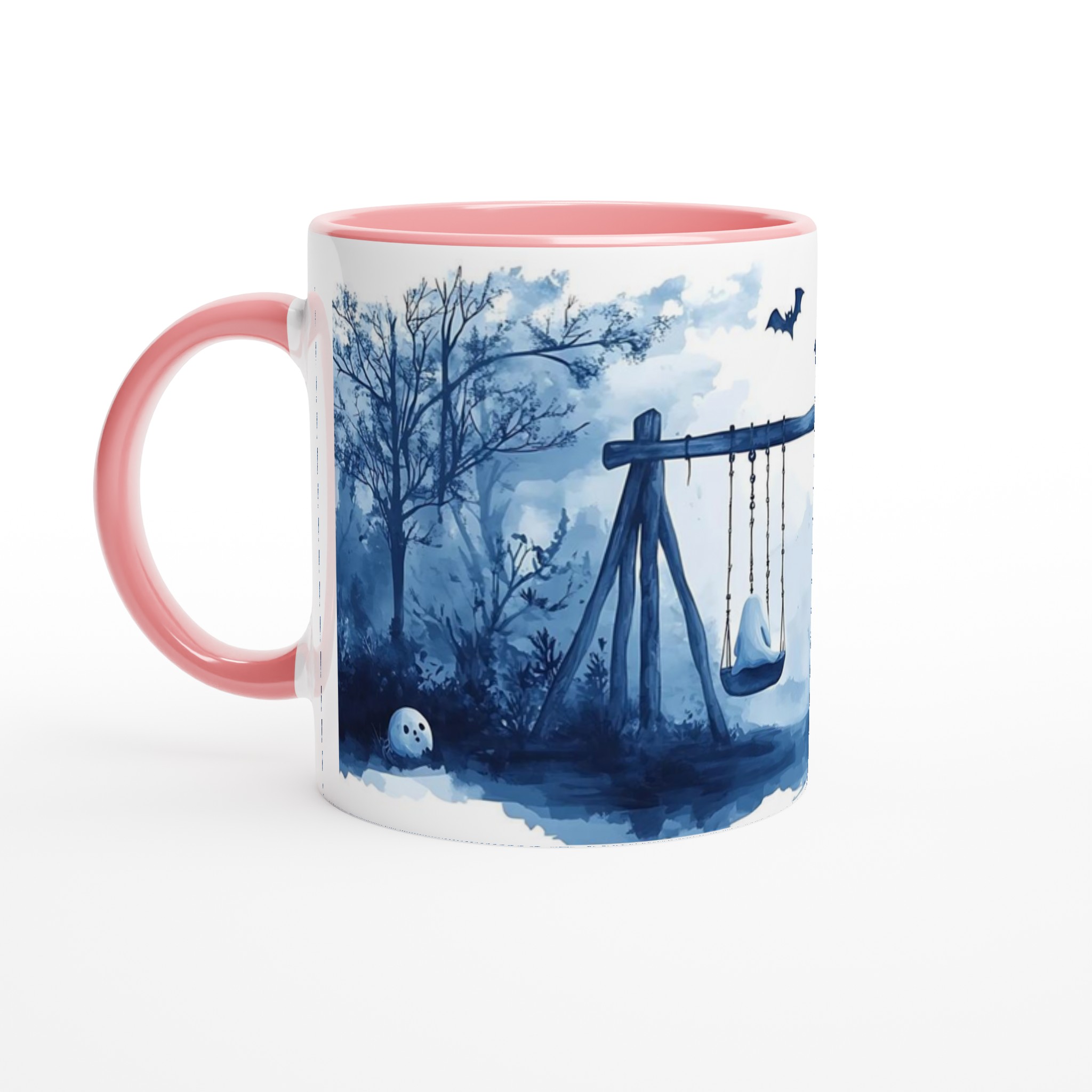 Mystisk Månesken Mugg – Spökliknande Motiv på 11oz Keramik, Välj Din Favoritfärg! 6 5bd0a6cd-42c8-4242-9fa7-e6c8be9492f7