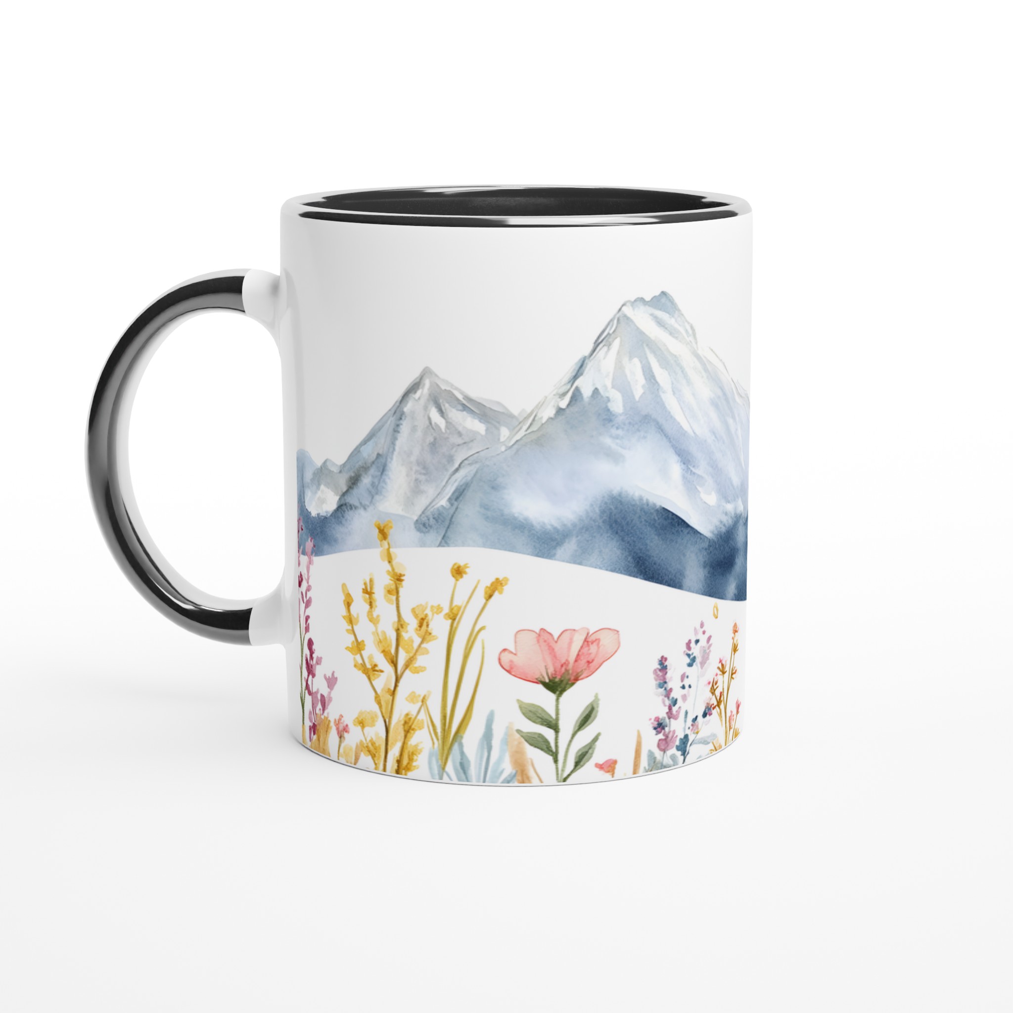 Akvarell Berg & Vildblommor Keramikmugg – Din 11oz Favorit i Flera Färger! 4 5be37818-9ab6-4788-b16a-4f83b3701987