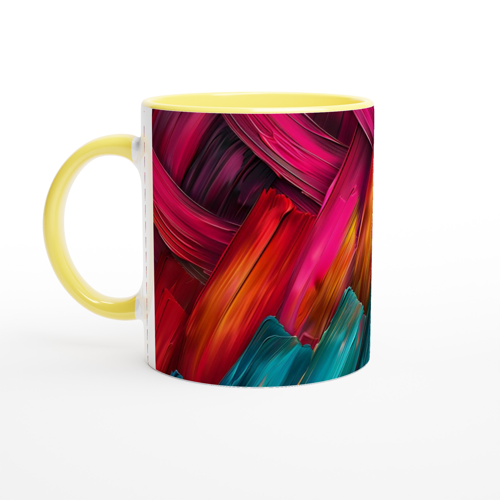 Vit 11oz keramisk mugg med levande färgexplosion – välj bland sju stilfulla nyanser 3 5c2e2e98-bcec-41b6-8482-359fb628a3e8