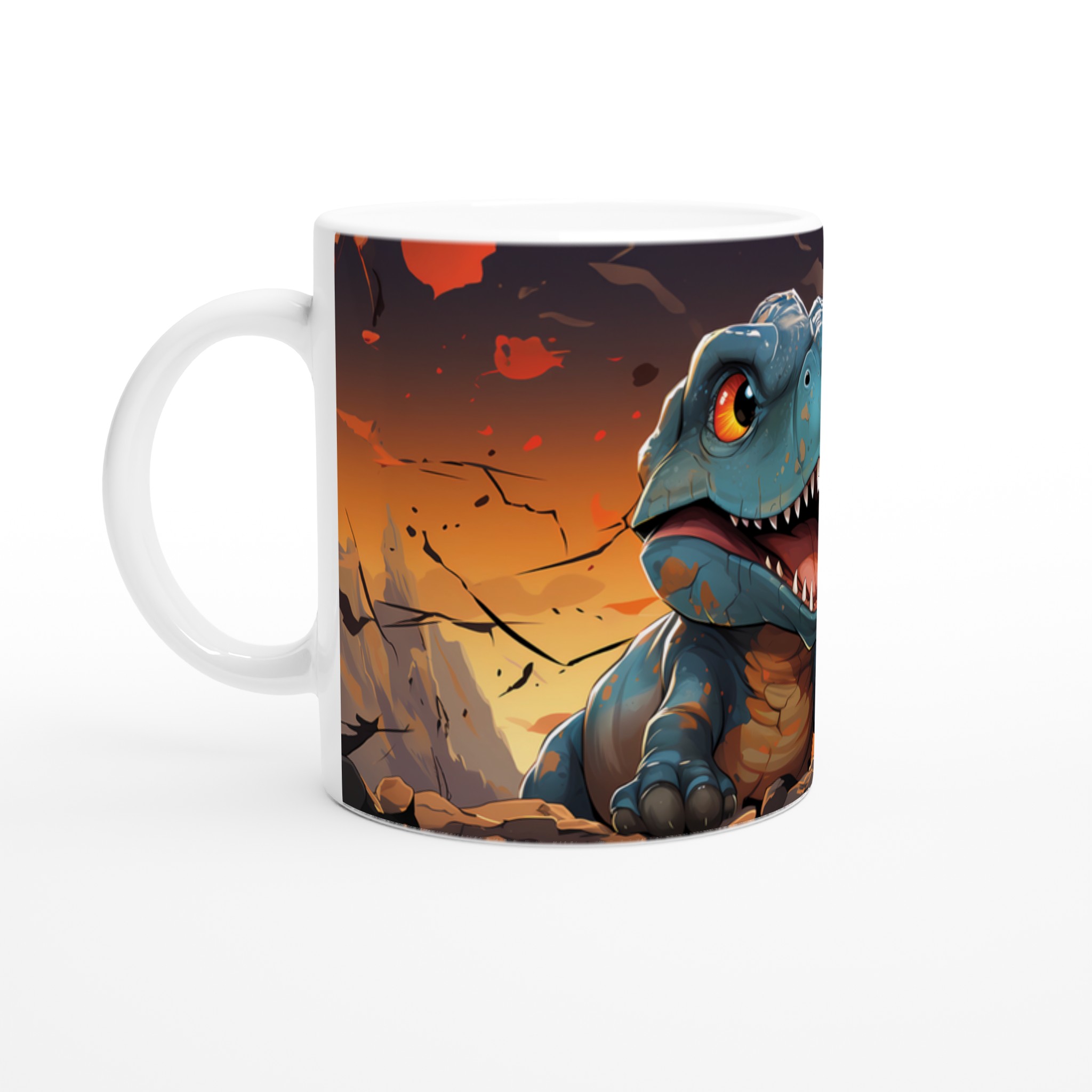 T-Rex Äventyr 11oz Keramisk Mugg – Färgglad Dinosaurie Illustration i Valfri Färg! 1 5c34c442-43ba-462a-853d-965a2366db8b