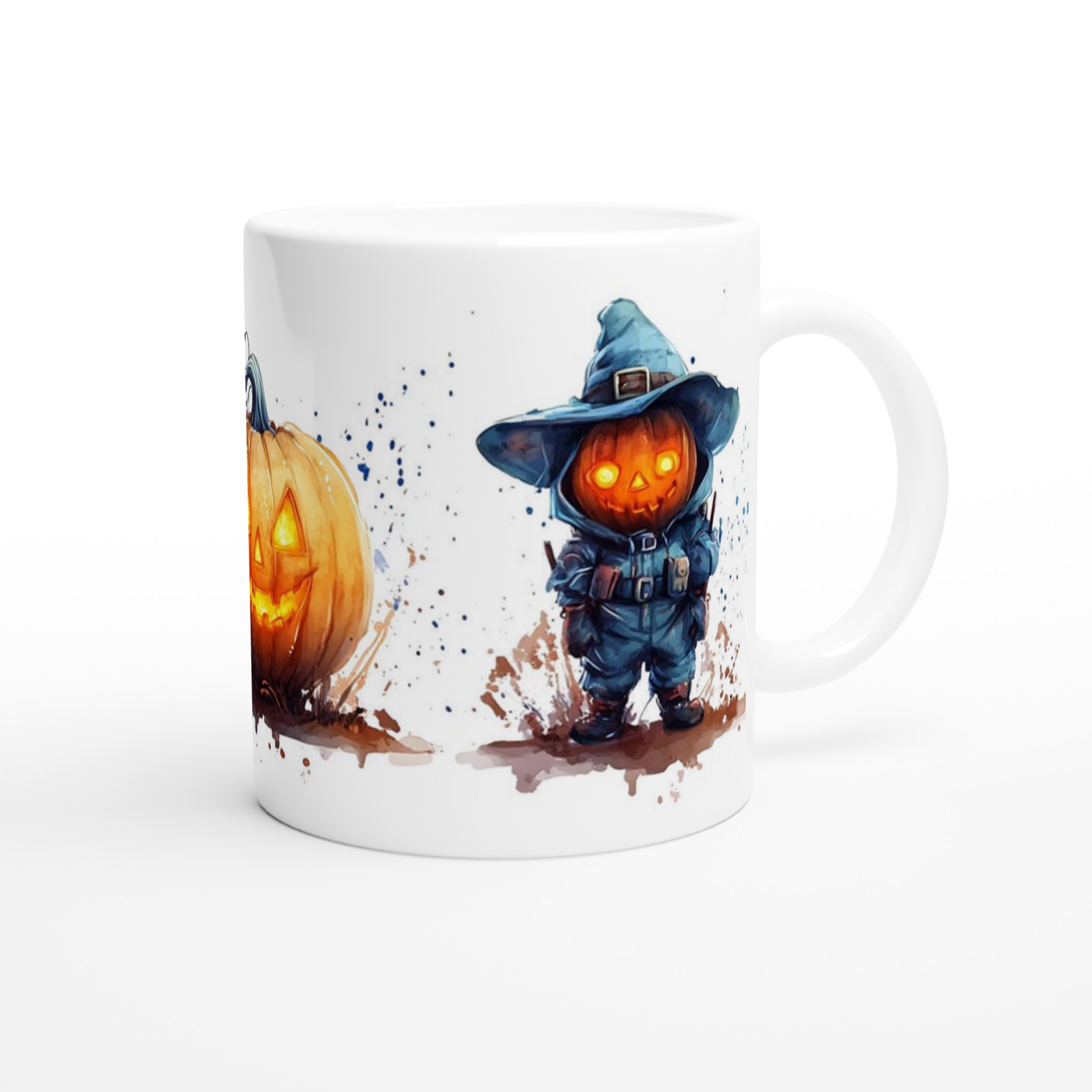 Utsökta Akvarell Pumpa Karaktärer 11oz Keramisk Mugg – Unik Halloween Design för Kaffe- och Temys 9 5c3944ab-6dd9-4ccc-9dea-38193cef247f