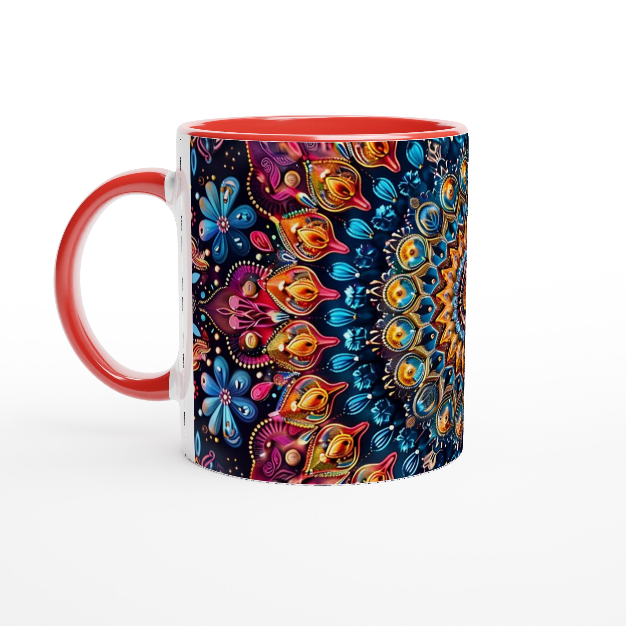 Kosmisk Mandala Keramikmugg - 11oz, Levande Design i Valfri Färg 5 5ca15a04-75e6-4948-bab6-20cbf764e7ec