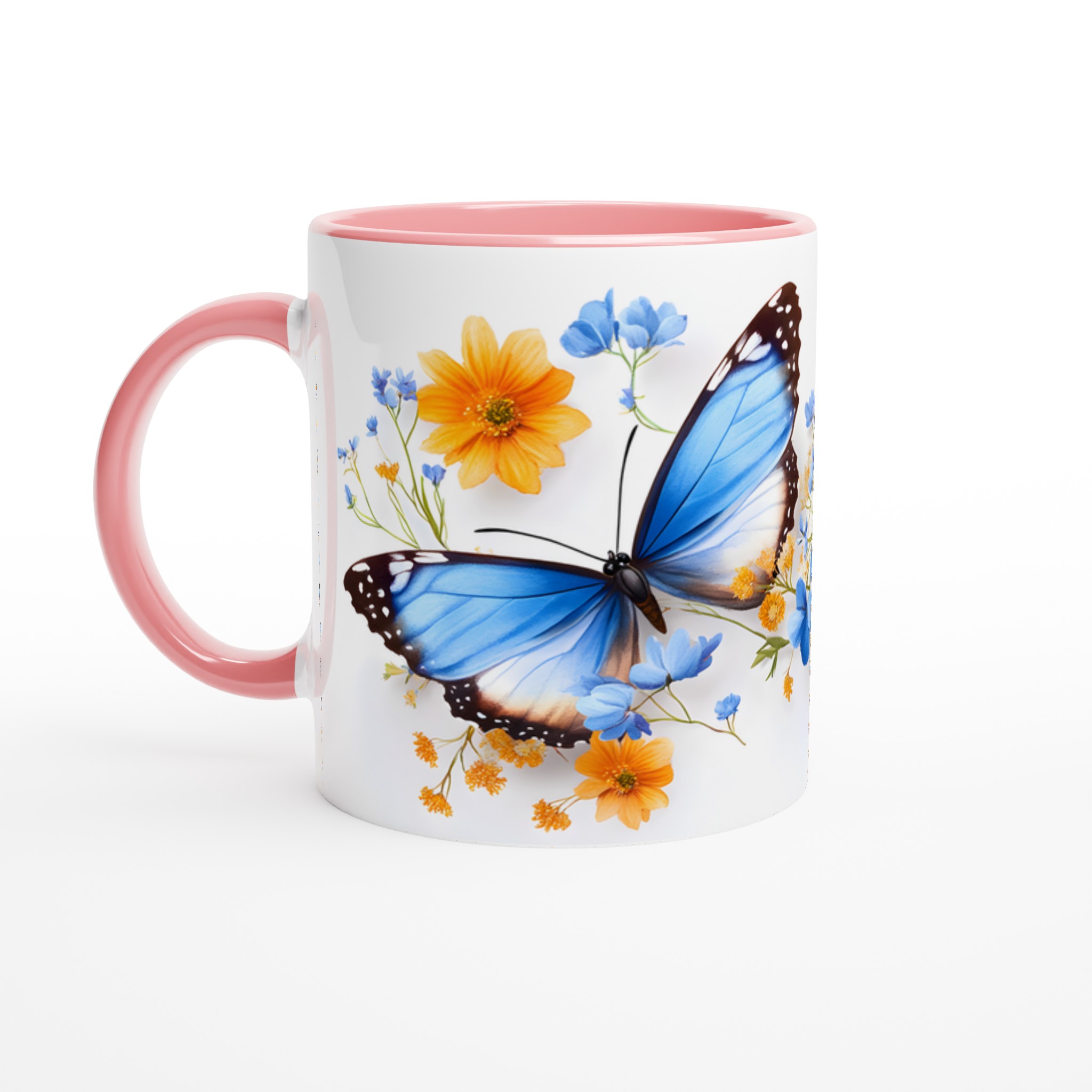 Fjärilsparads Mugg – 11oz Keramisk Mugg med Livfulla Fjärilar och Blommor i Flera Färger 6 5ca6b969-c218-4278-9c64-8d894704dbc7