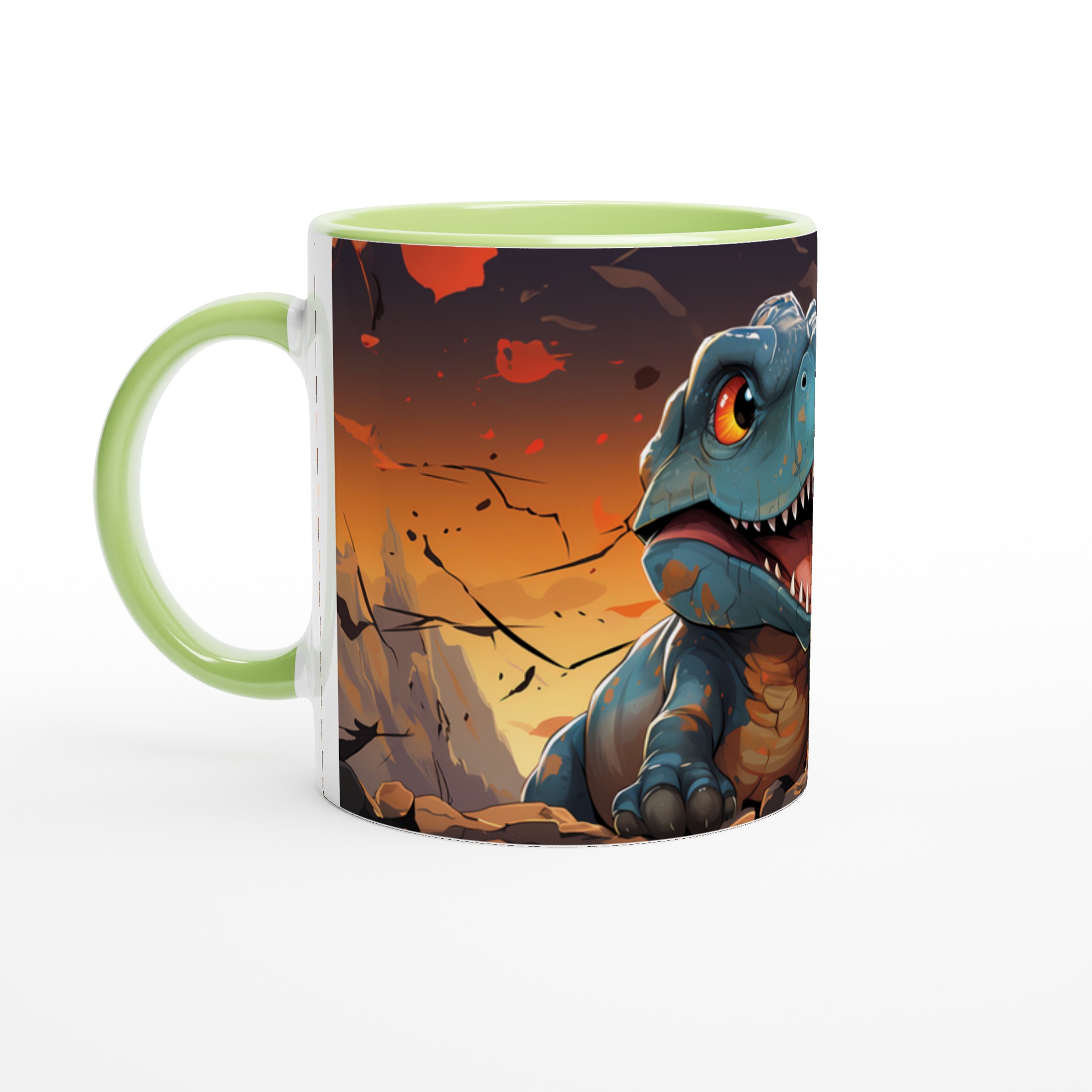 T-Rex Äventyr 11oz Keramisk Mugg – Färgglad Dinosaurie Illustration i Valfri Färg! 7 5cf81d4e-4265-4271-9f11-cf72d0749e0b