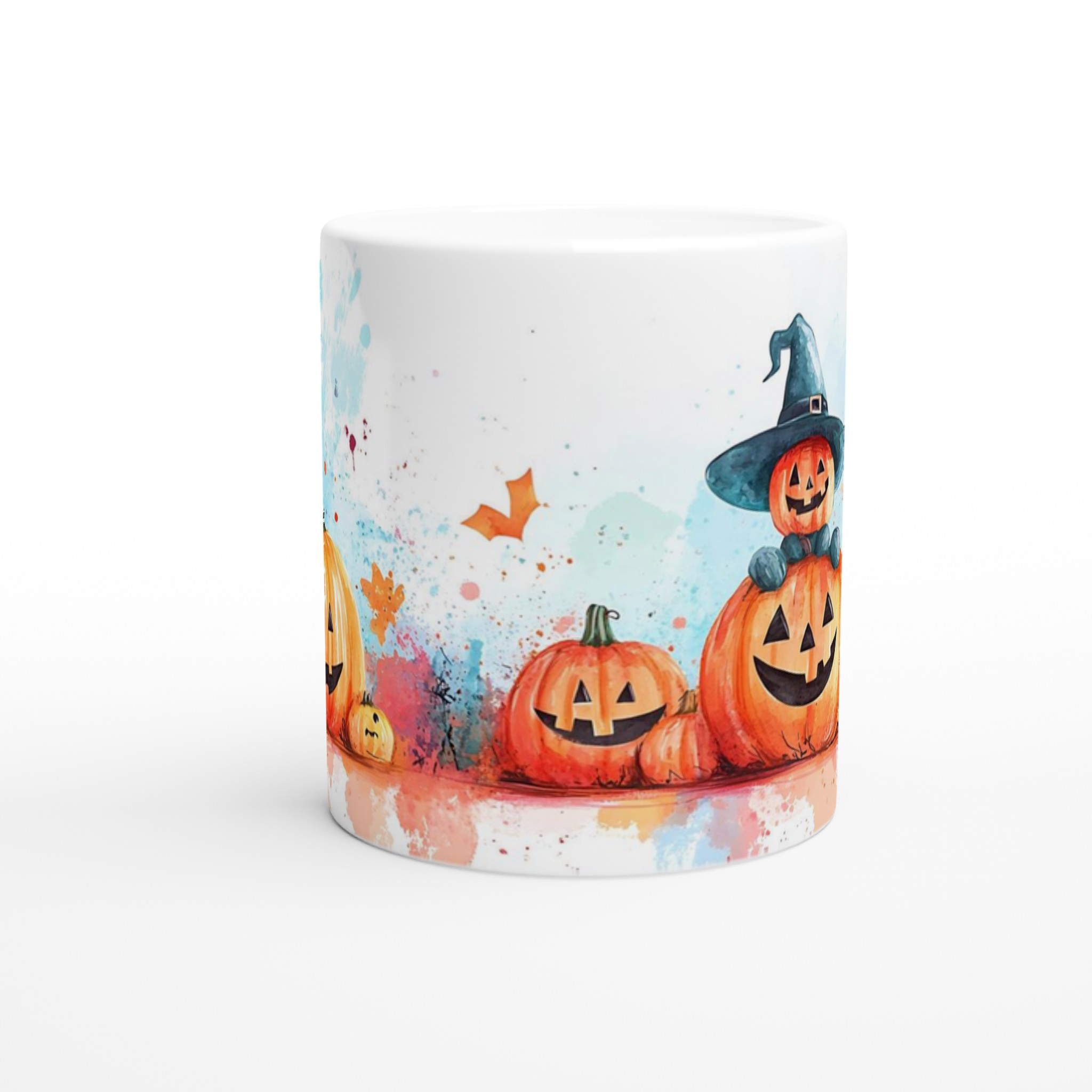 Lekfull Halloween Pumpa Mugg - Keramisk Kopp med Akvarell-inspirerad Design i Ditt Val av Färg 8 5d15610b-ebdf-4628-b64b-c969b18aa84b