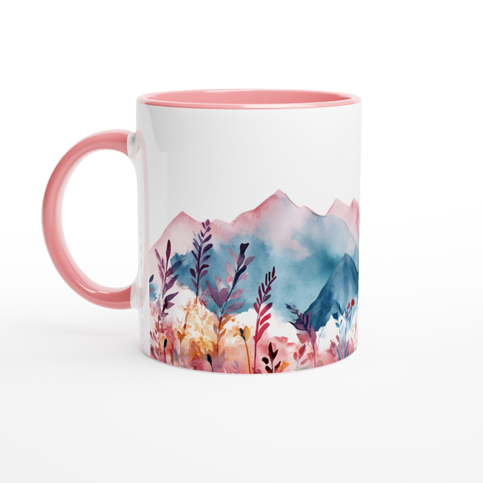 Akvarellberg och Blomsteräng 11oz Keramisk Mugg – Välj bland 7 Färgstarka Nyanser 6 5d5ab19c-7653-47a9-badc-f0ec447af075