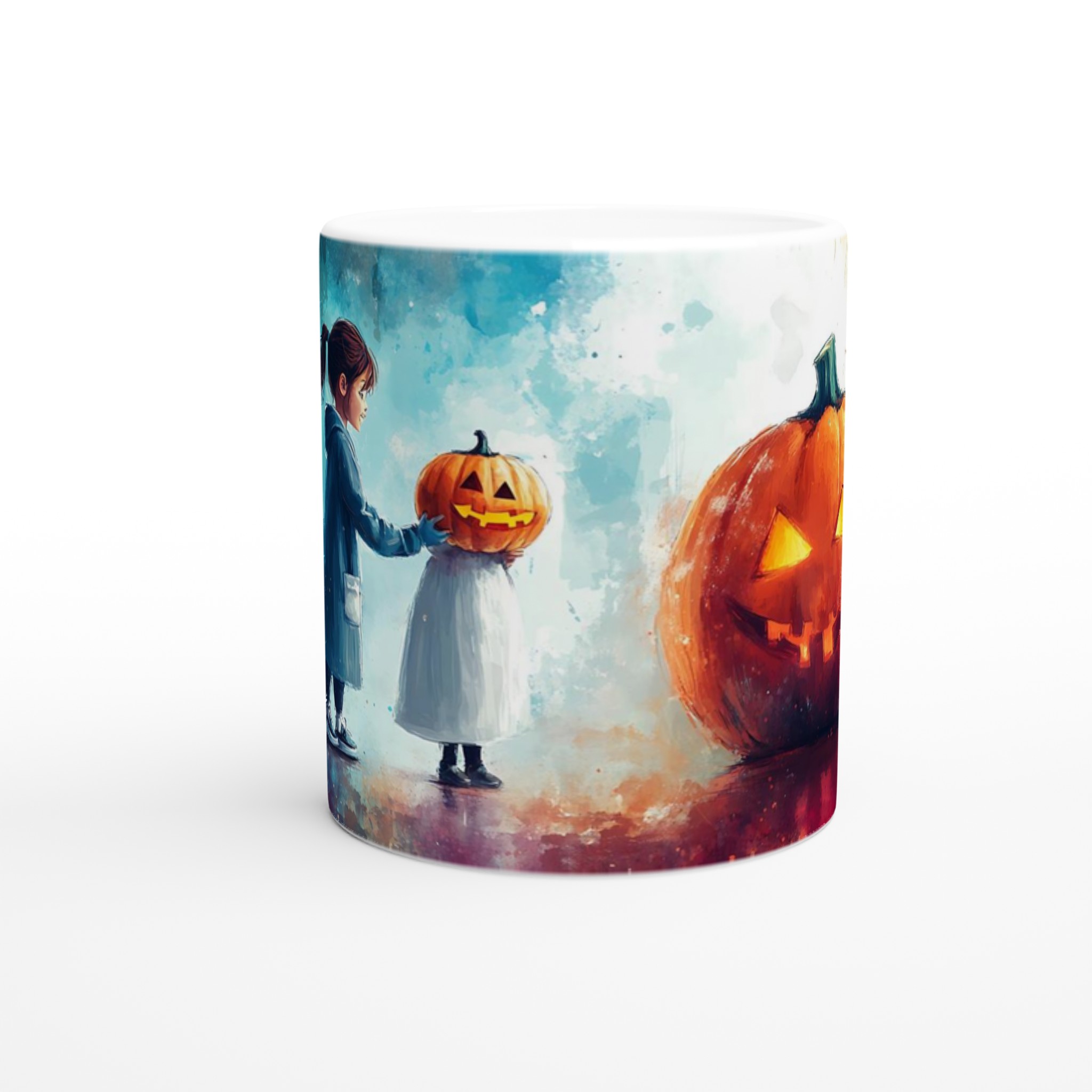 Magisk Halloween-mugg: Barn & Ljuslyktor – 11oz keramik för mysiga stunder 8 5d5cf131-1a4a-44dd-bff0-3ebec00a9b89