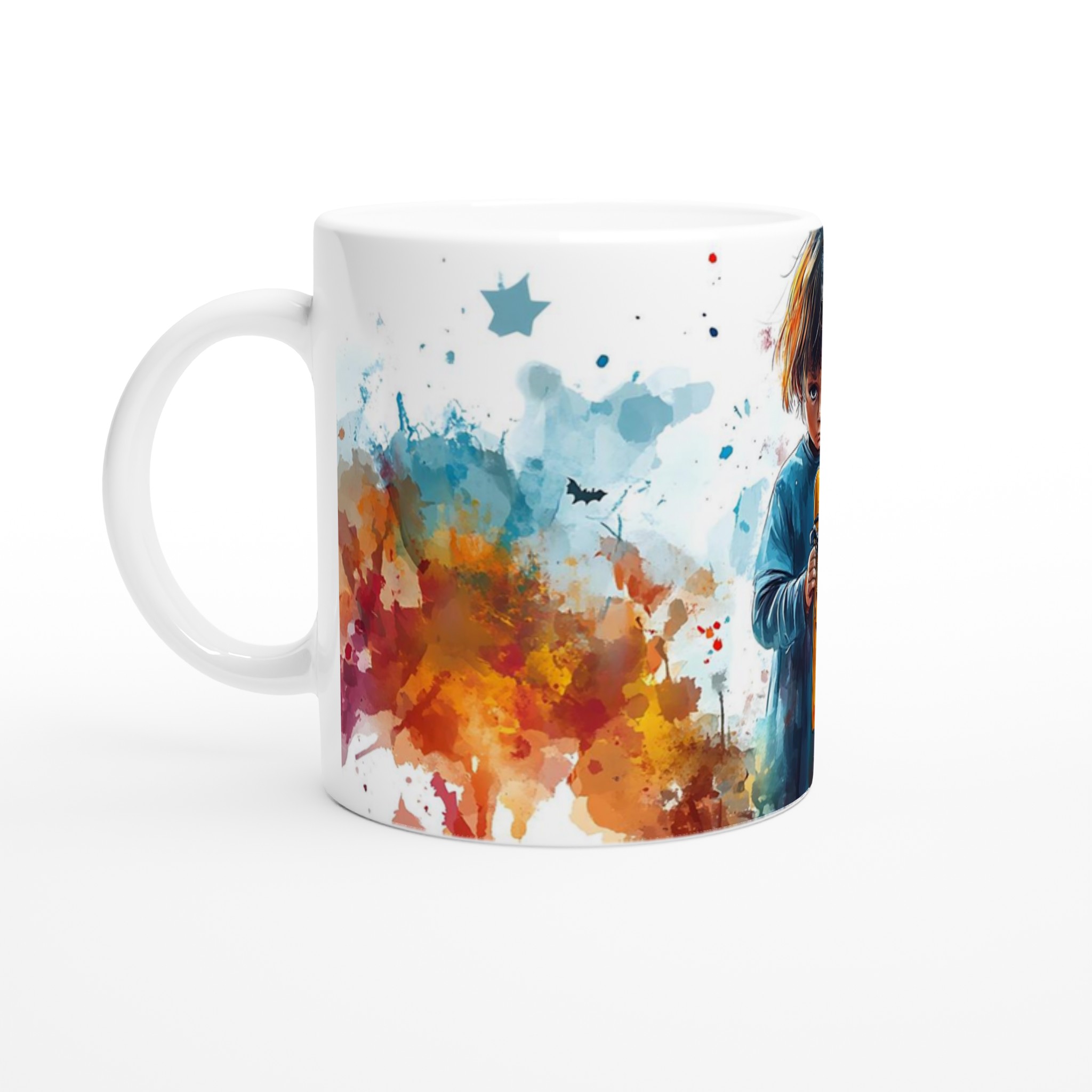 Mystisk Akvarell Halloween Mugg - Personlig Keramisk Kaffe- & Temugg i Valfri Färg 1 5d9646a7-c588-4631-8c0b-bb468adf4f9f