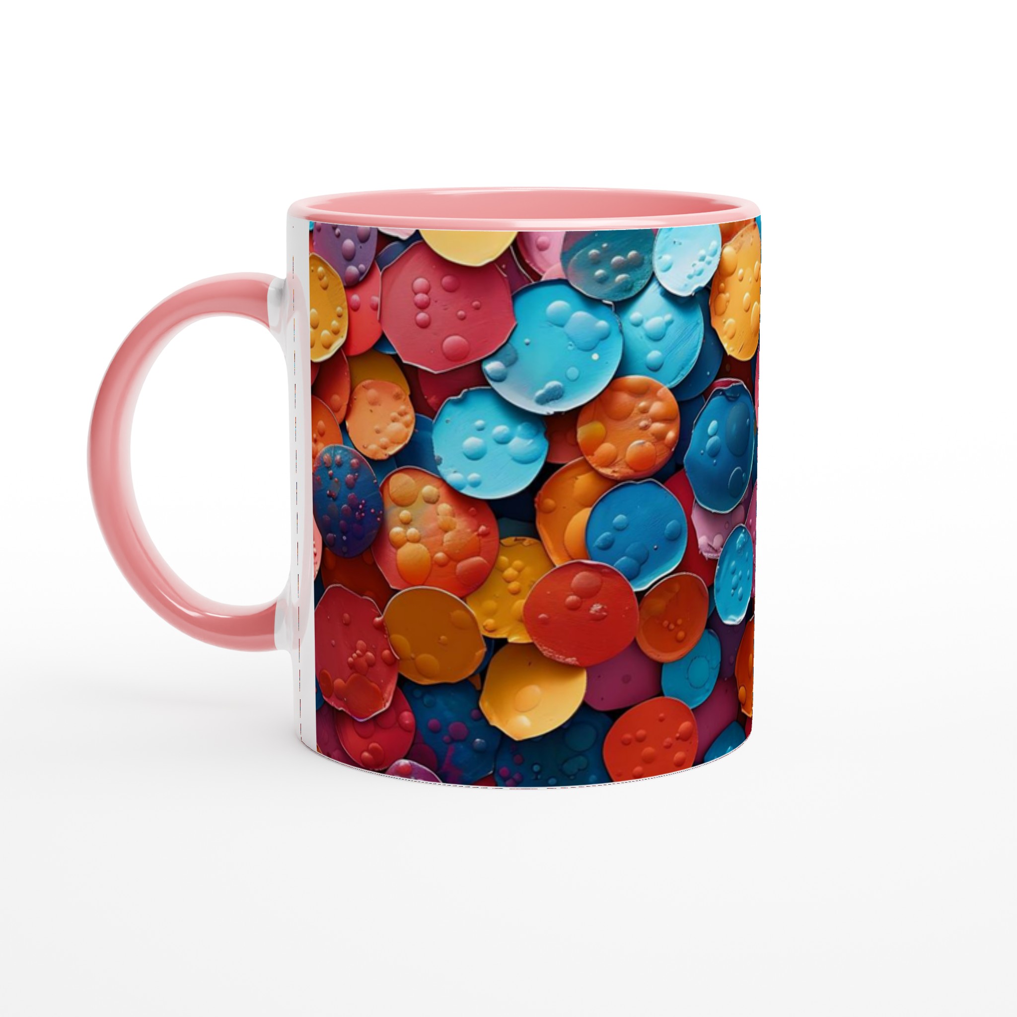 Abstrakt Färgglad Bubbla 11oz Keramisk Mugg – Välj bland 7 Livfulla Kulörer 6 5dc05b77-3c6b-4222-982c-135d286d88ba