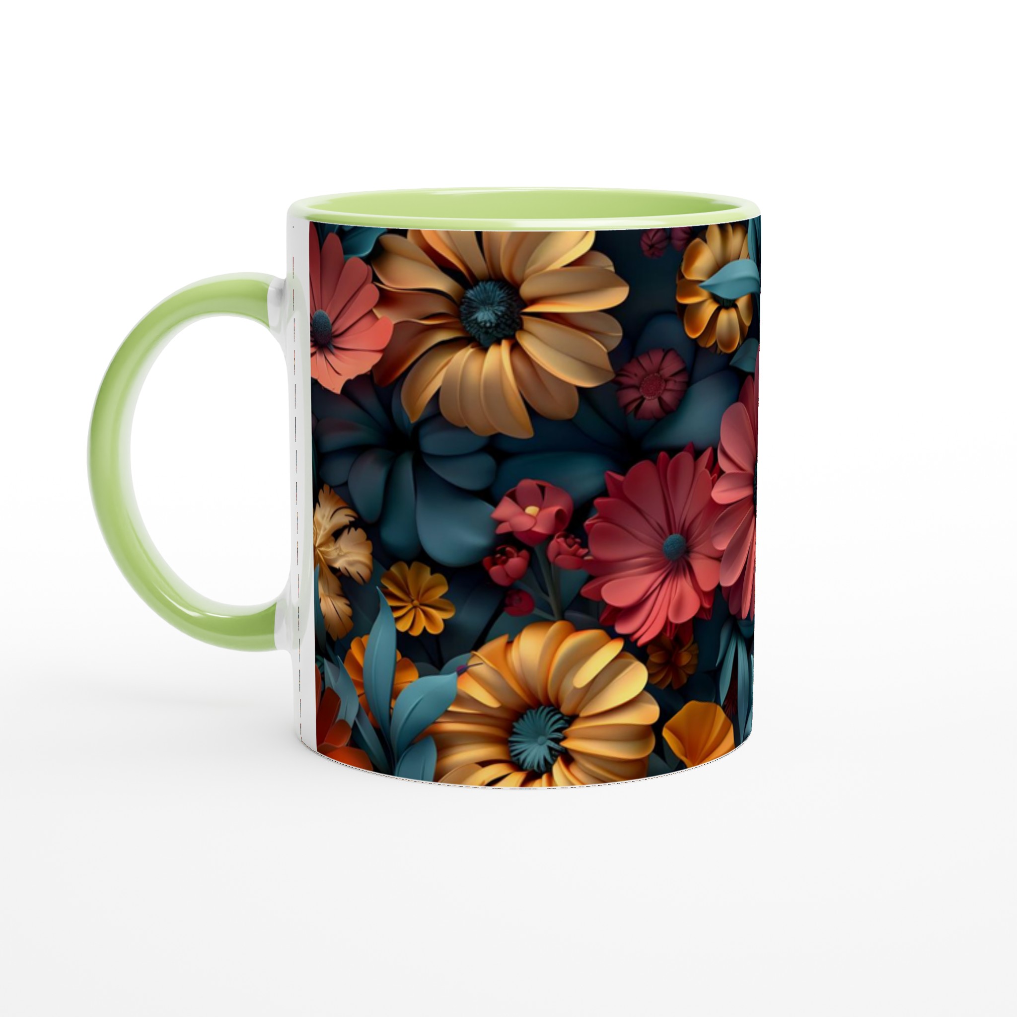 Blomstrande Designmugg: 11oz Keramikmugg i Levande Färgval – Perfekt för Kaffeälskare! 7 5dc8fcbc-9248-4636-b752-77f430297b6d