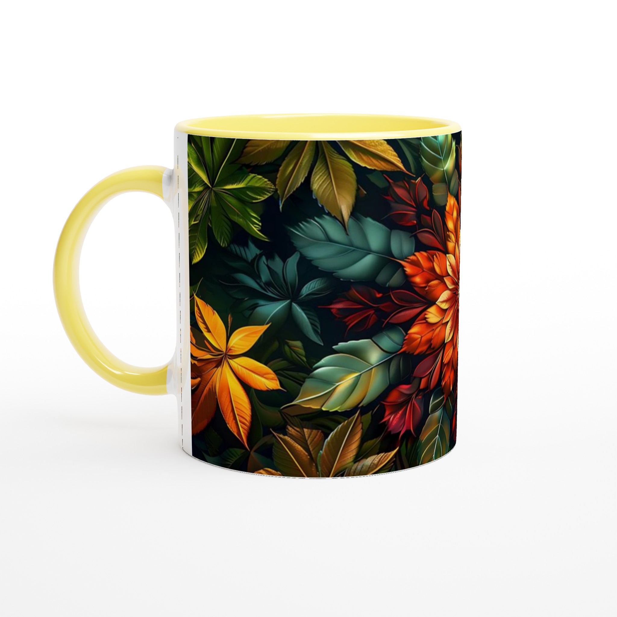 Tropisk Blomma Keramikmugg - Lyxig Design & Hållbar Kvalitet i Ditt Val av Färg 3 5de1cdb8-8ddd-4d2a-b66c-f52bc097a672