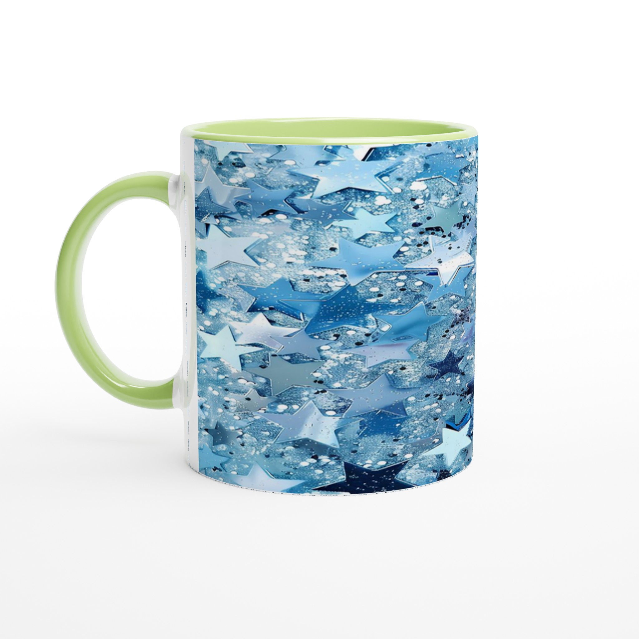 Stjärnklar Blå Glitter Mugg - Premium 11oz Keramik för Magiska Drycker i Valfri Färg 7 5de2b69d-831a-4b7b-8329-cf0316466a0a