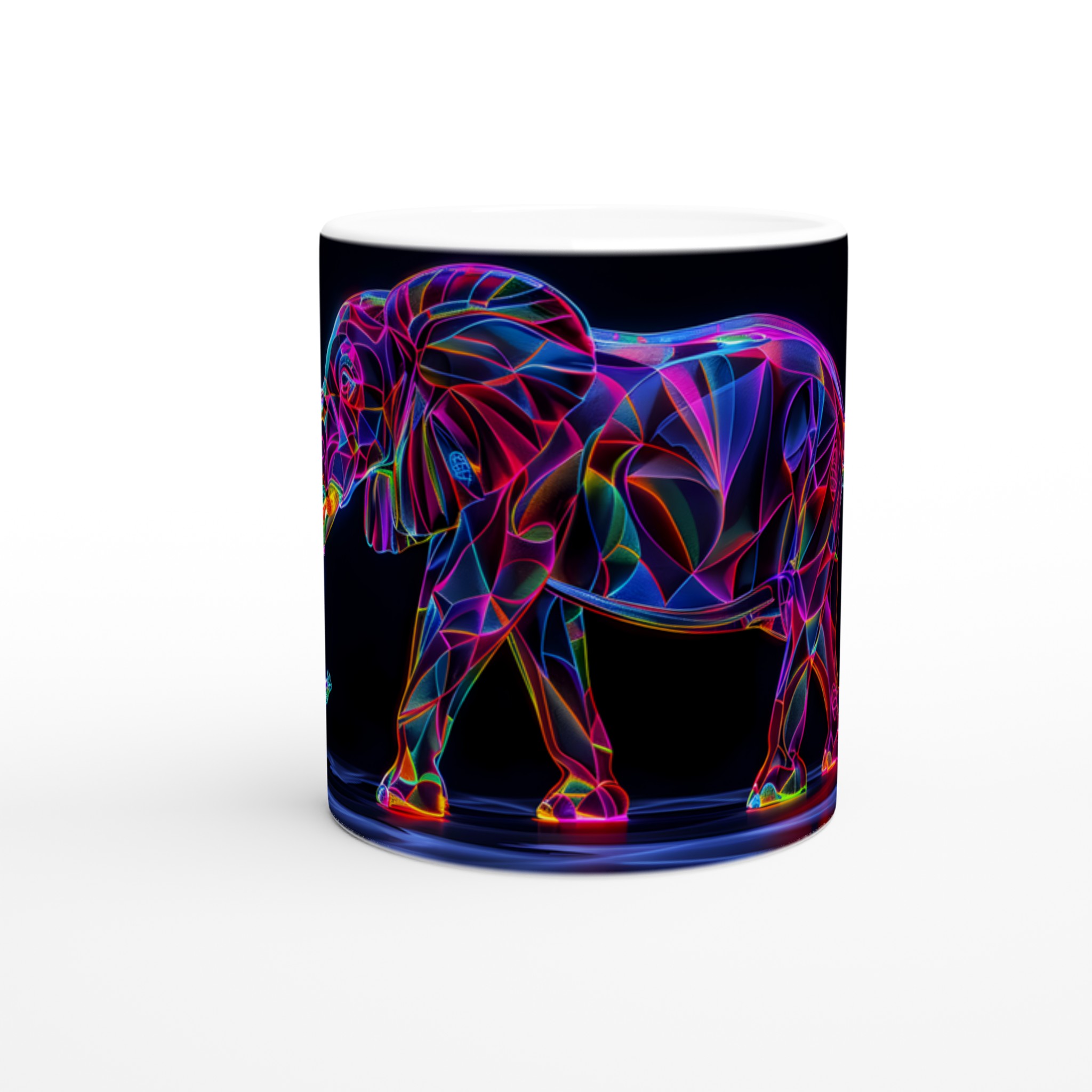 Neon Elefant Design Mugg – Lysande 11oz Keramikmugg i ditt Val av Färg 8 5e07636b-0db7-489a-a9fb-dbd2e2db6beb