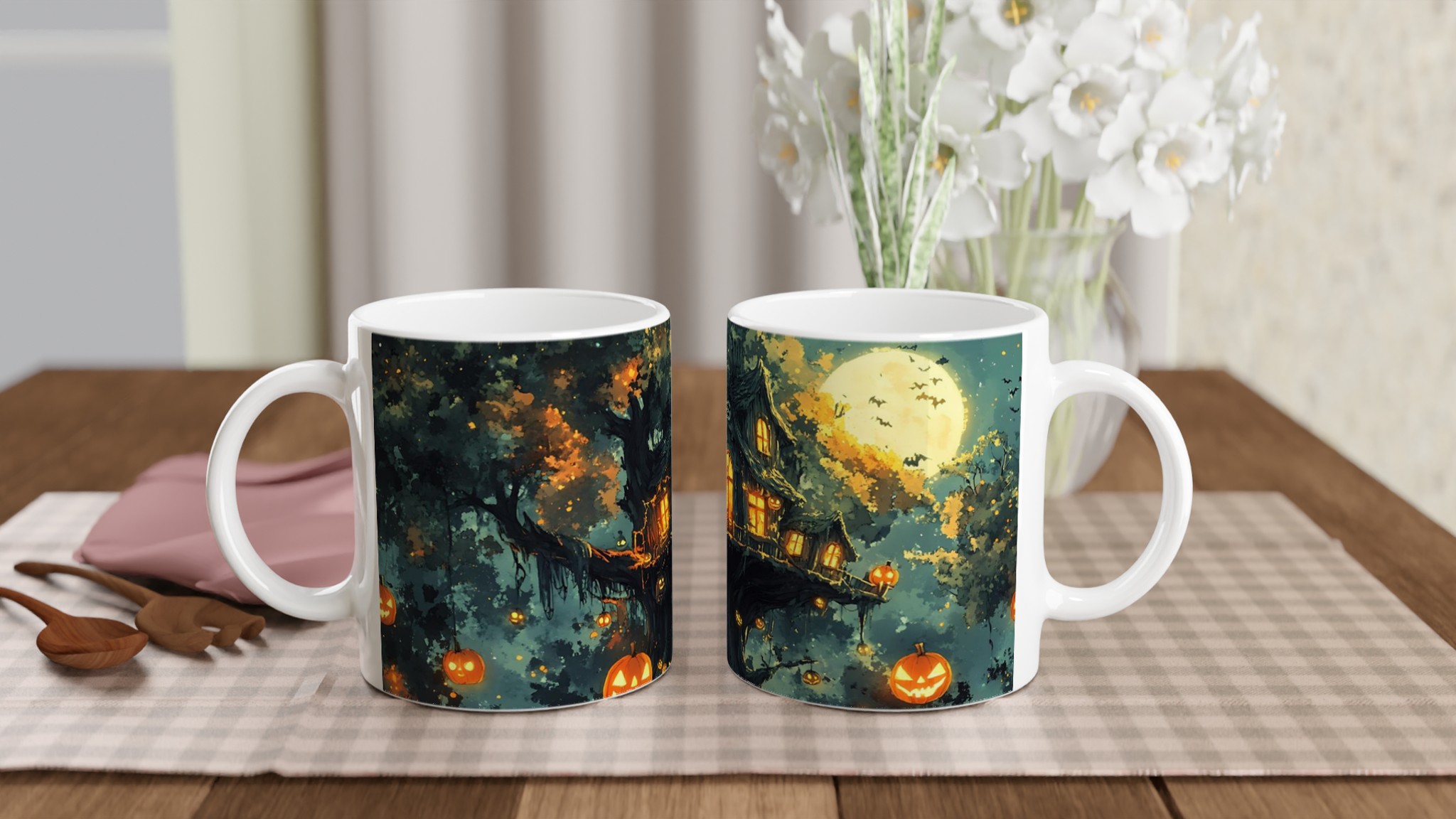 Mystisk Spökhusmugg – Halloween-Känsla i 11oz Keramik, Välj Din Färg! 10 5e0ed88a-c92c-4e86-b9e5-5d4b8fceafa0