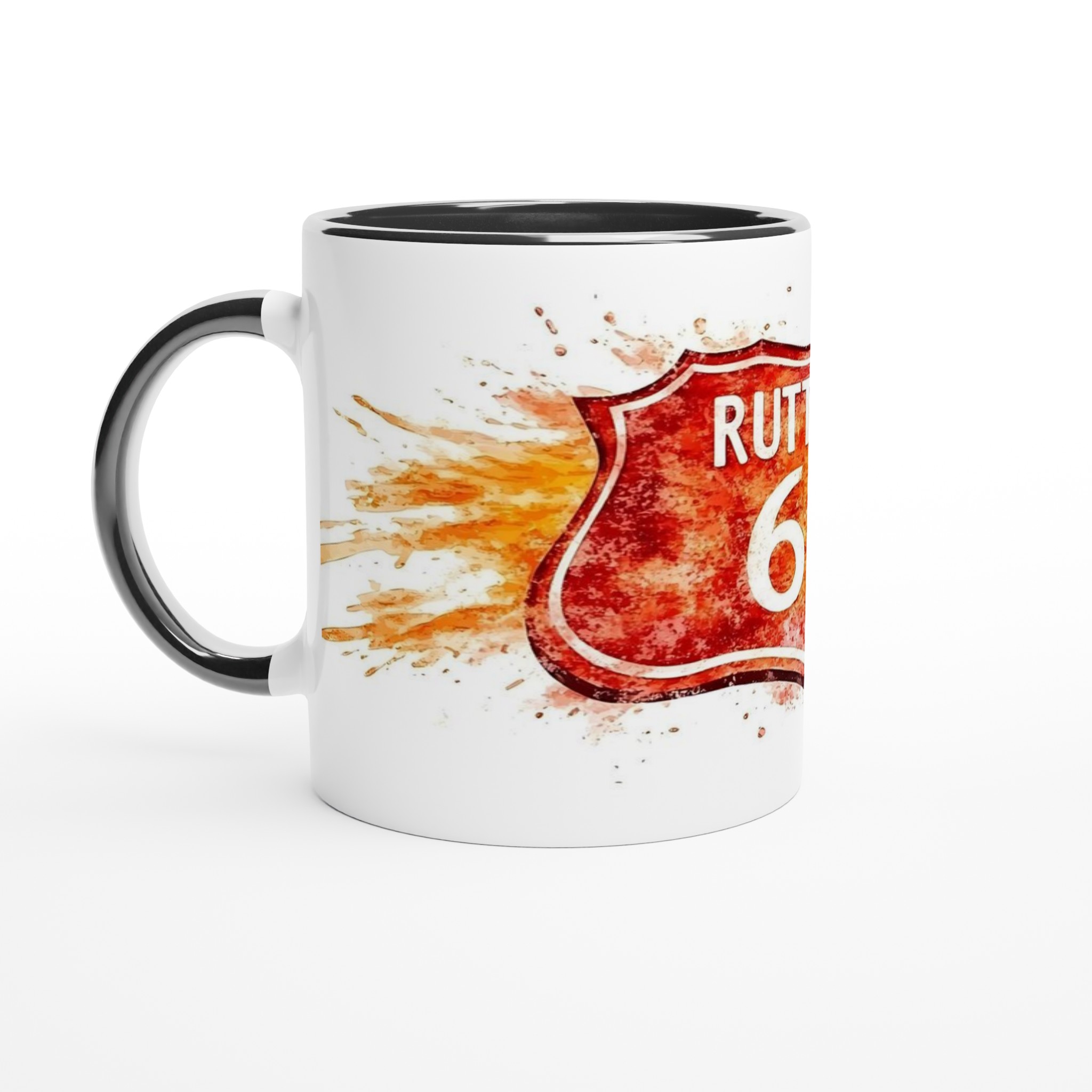 Route 66 Inspirerad Keramikmugg - Akvarellstil | 11oz Favoritkopp i Flera Färger 4 5e1aa3b0-2fc7-4dab-891b-db01996e5a4e
