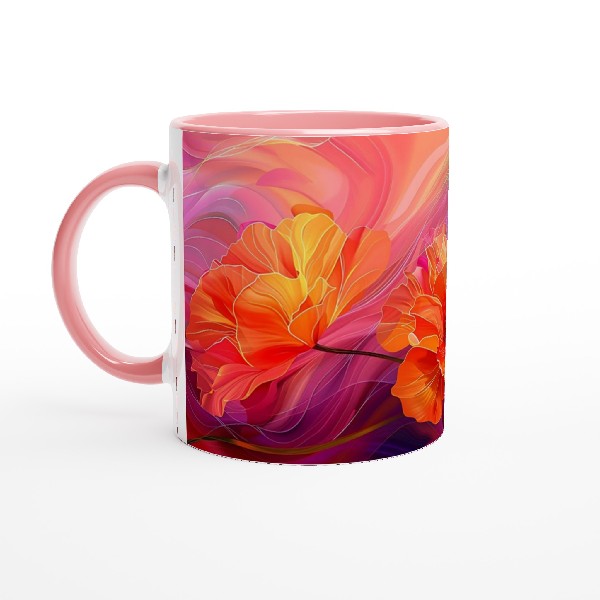 Abstrakt Blomster Keramikmugg – Konstnärlig Kaffekopp i Välj Din Färg! 6 5e3a6cfb-d62c-44c0-9c06-d758b27ff04c