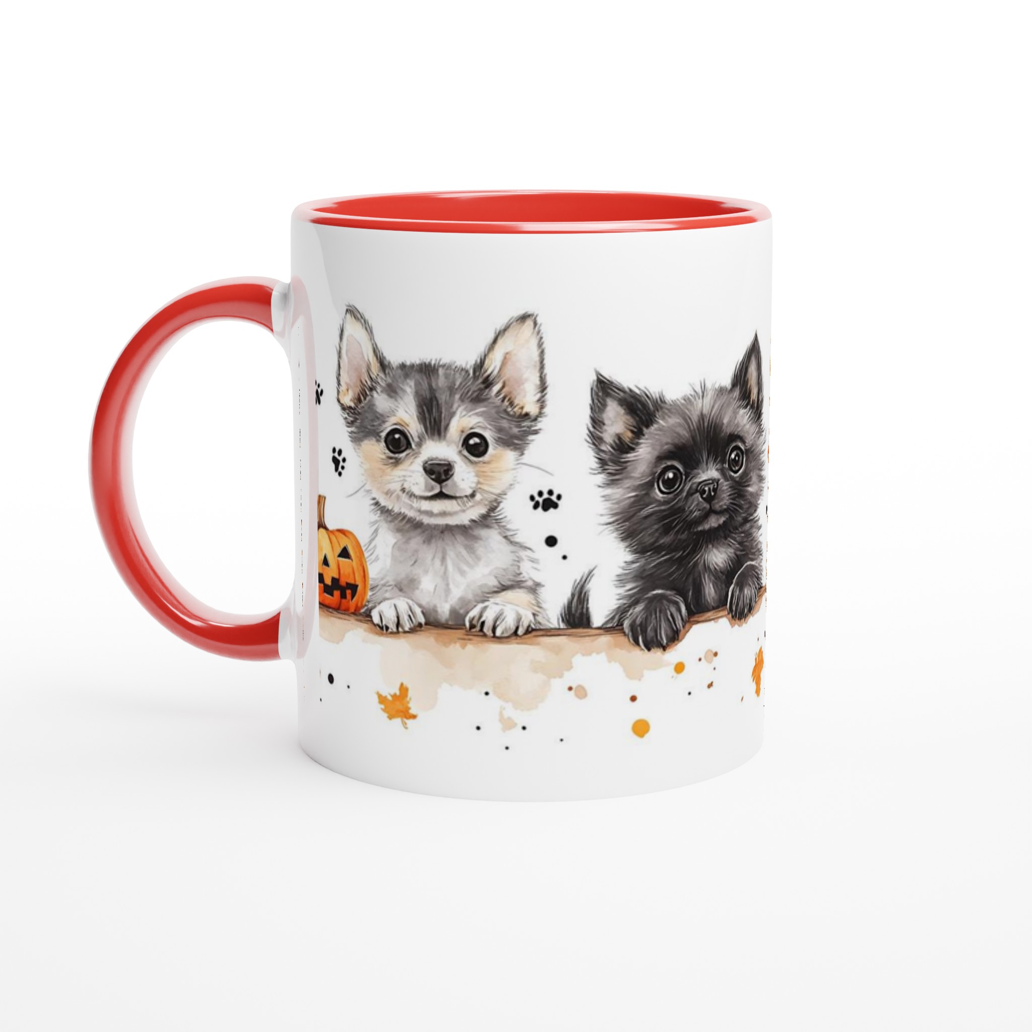 Charmiga Chihuahua-valpar Halloween Mugg – 11 oz keramik i flera färger 5 5e67c806-f40f-449a-9621-7b33b195e898