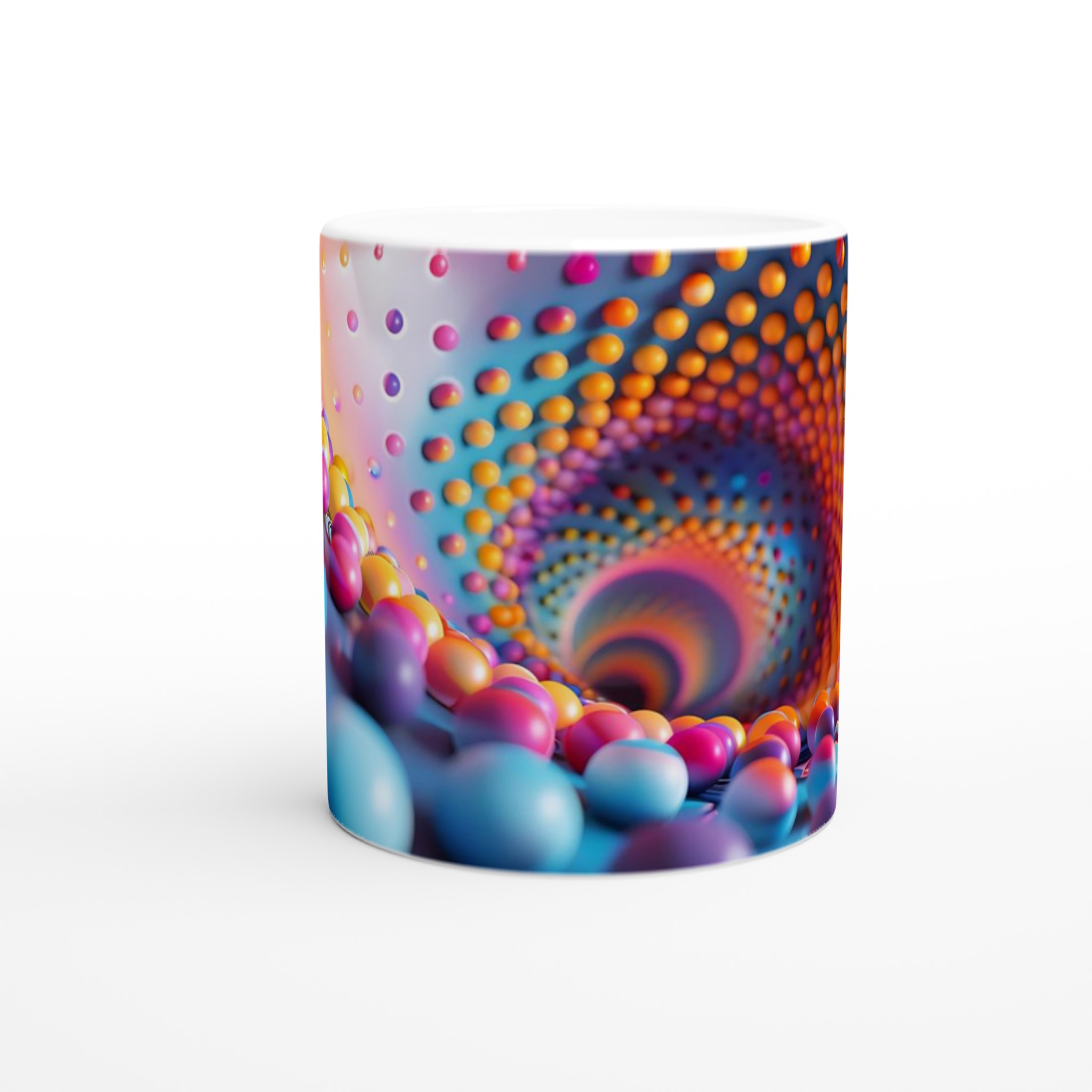 Färgglad 11oz Keramisk Mugg – Hypnotisk Design i Vibranta Nyanser 8 5eb04011-3008-4864-84b6-c886cf903b02